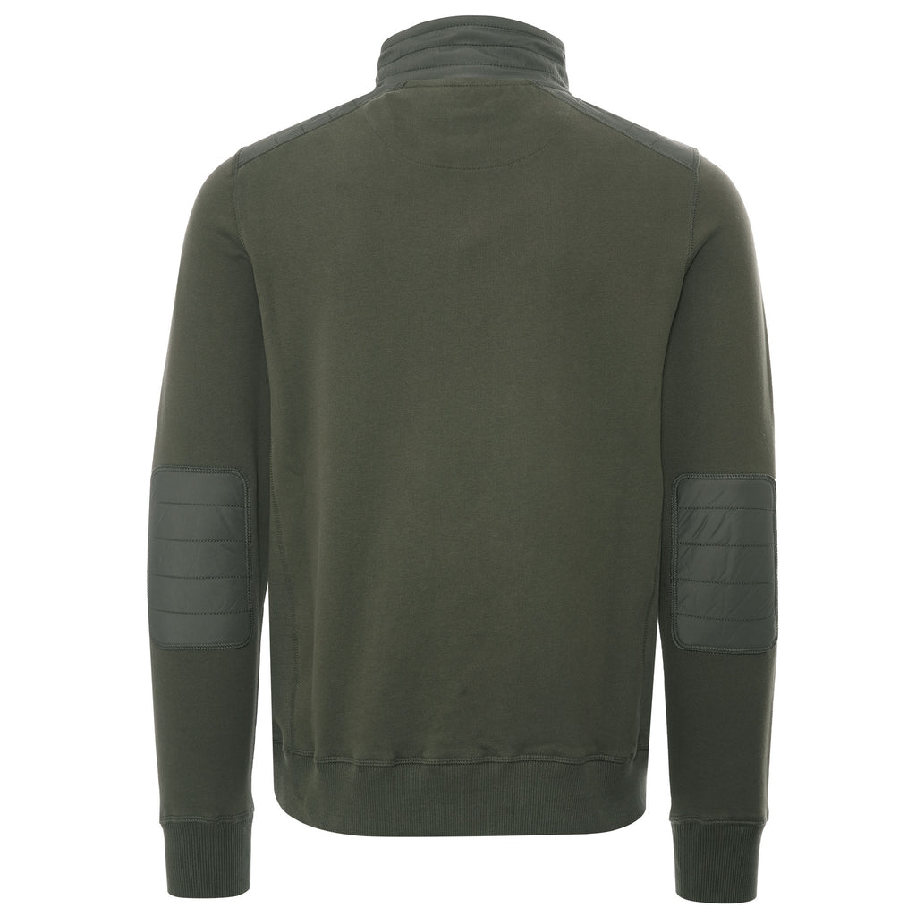 Jaxon Quarter Zip Sweatshirt - Pewter Green