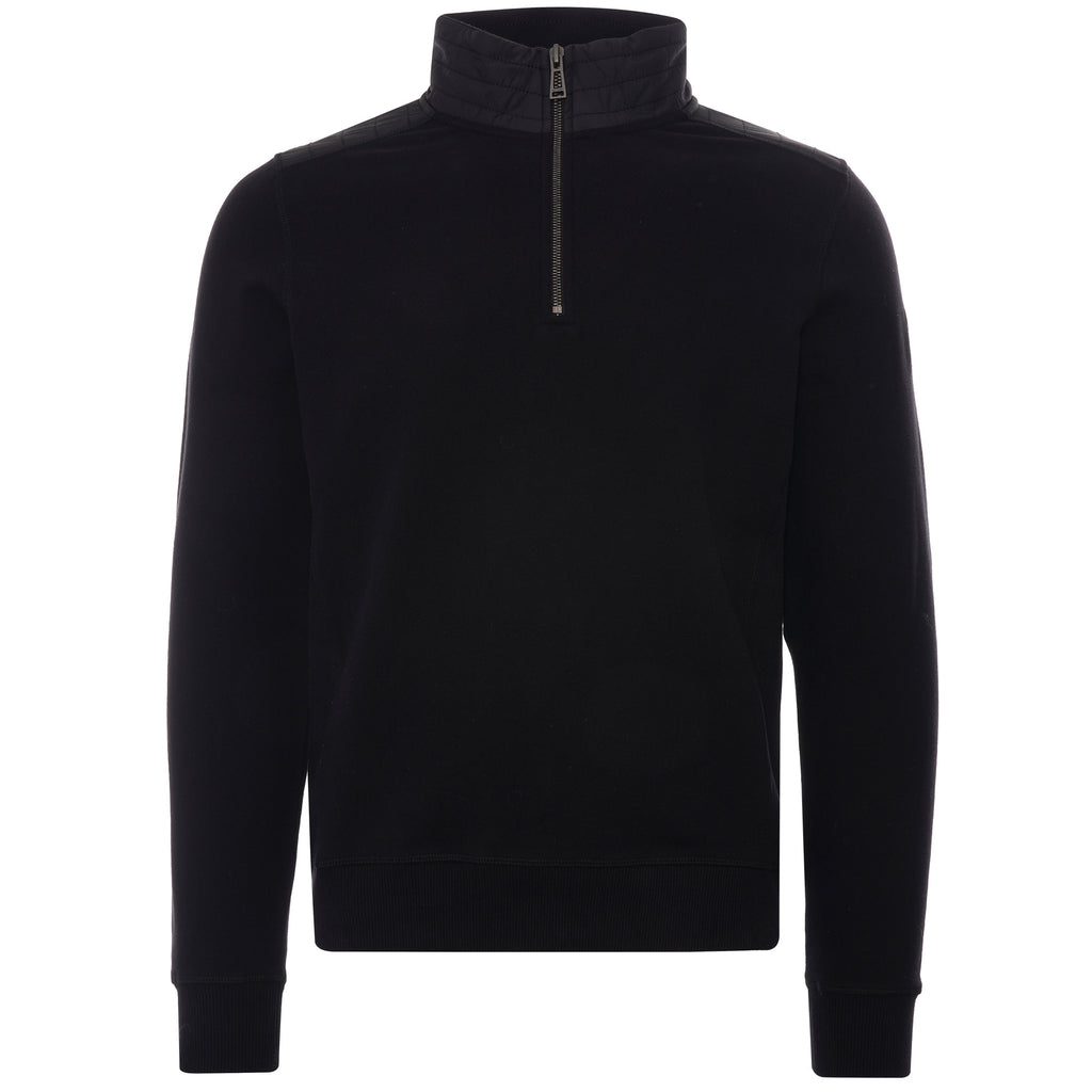 Belstaff Jaxon Quarter Zip Sweatshirt - Black