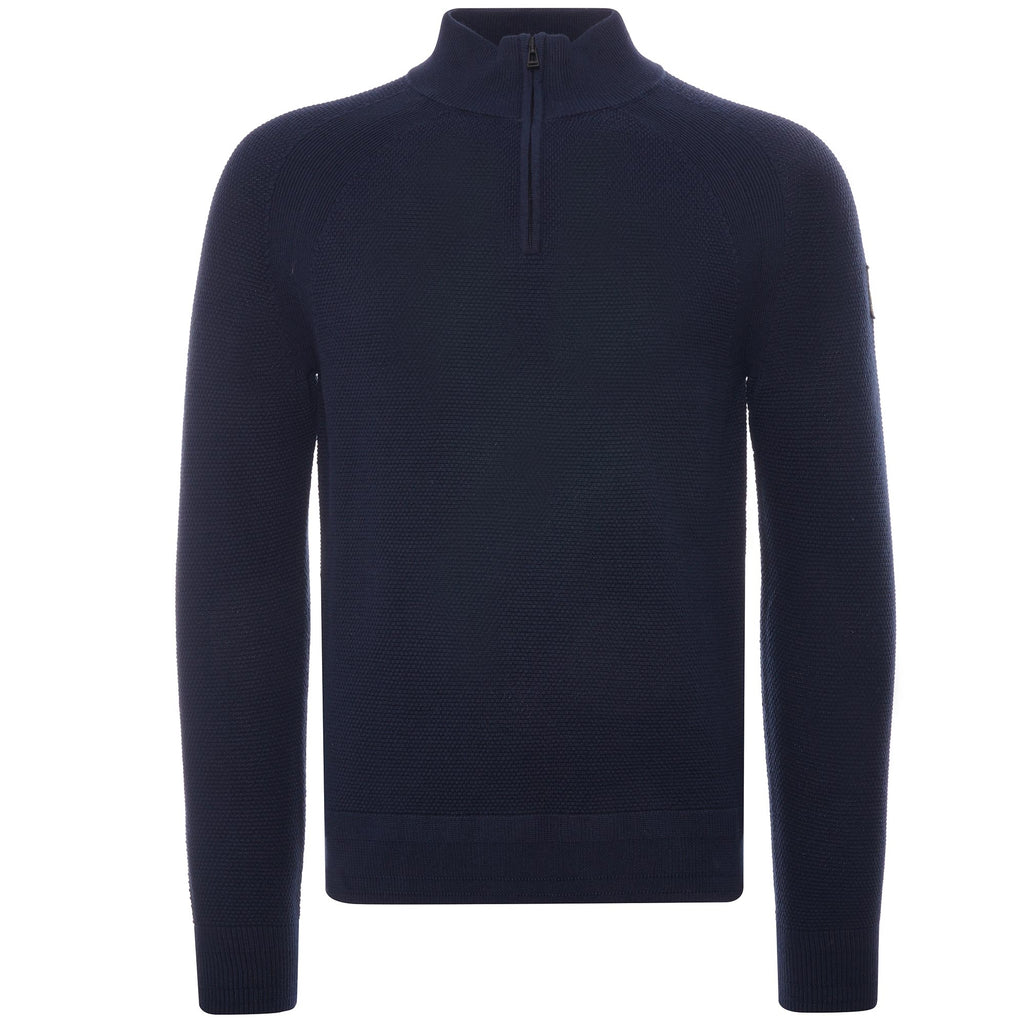 Belstaff Tide Quarter Zip Jumper - Dark Ink