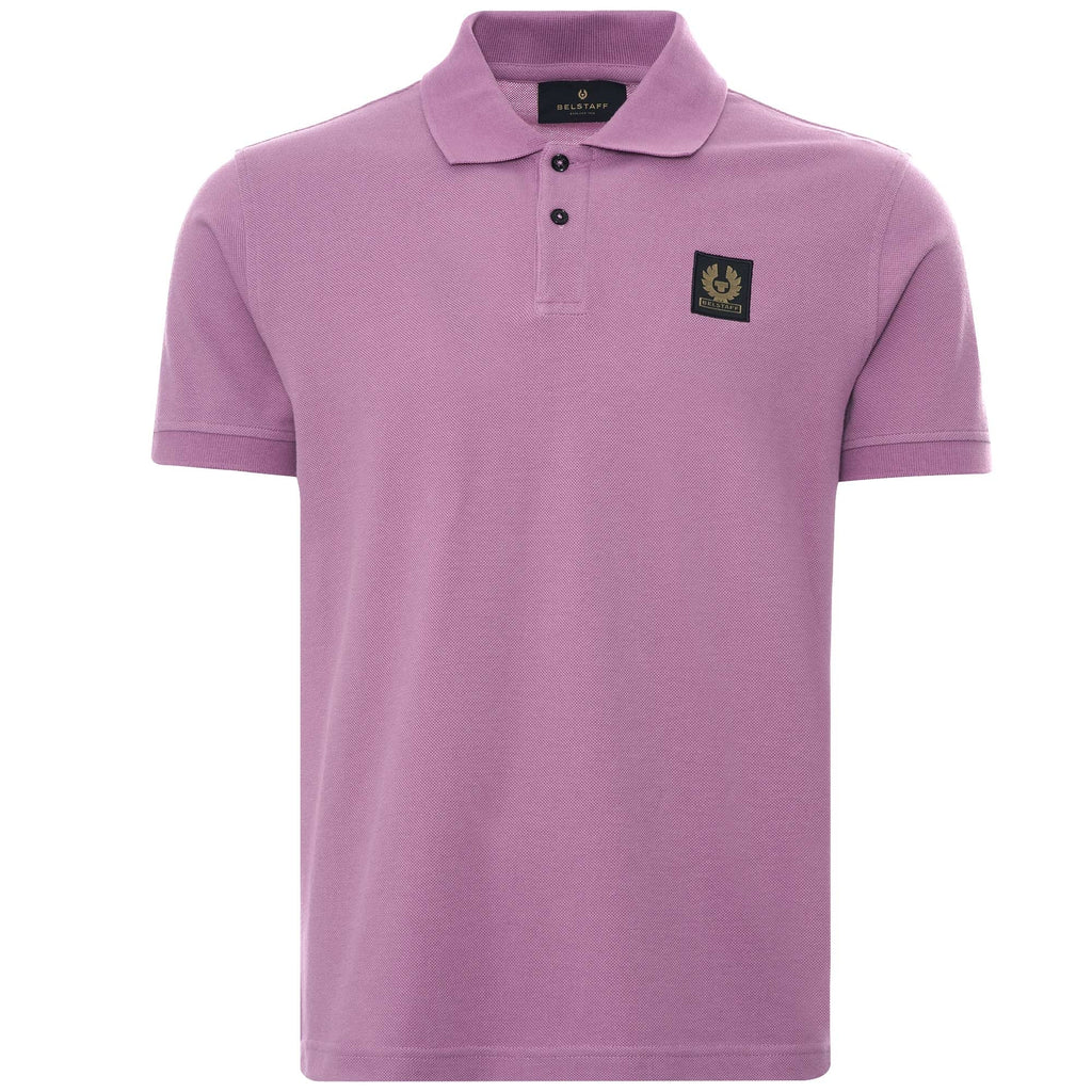 Belstaff Cotton Pique Patch Polo Shirt - Lavender