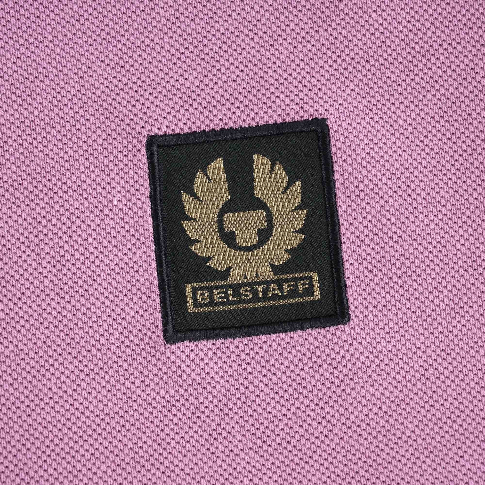 Belstaff Cotton Pique Patch Polo Shirt - Lavender