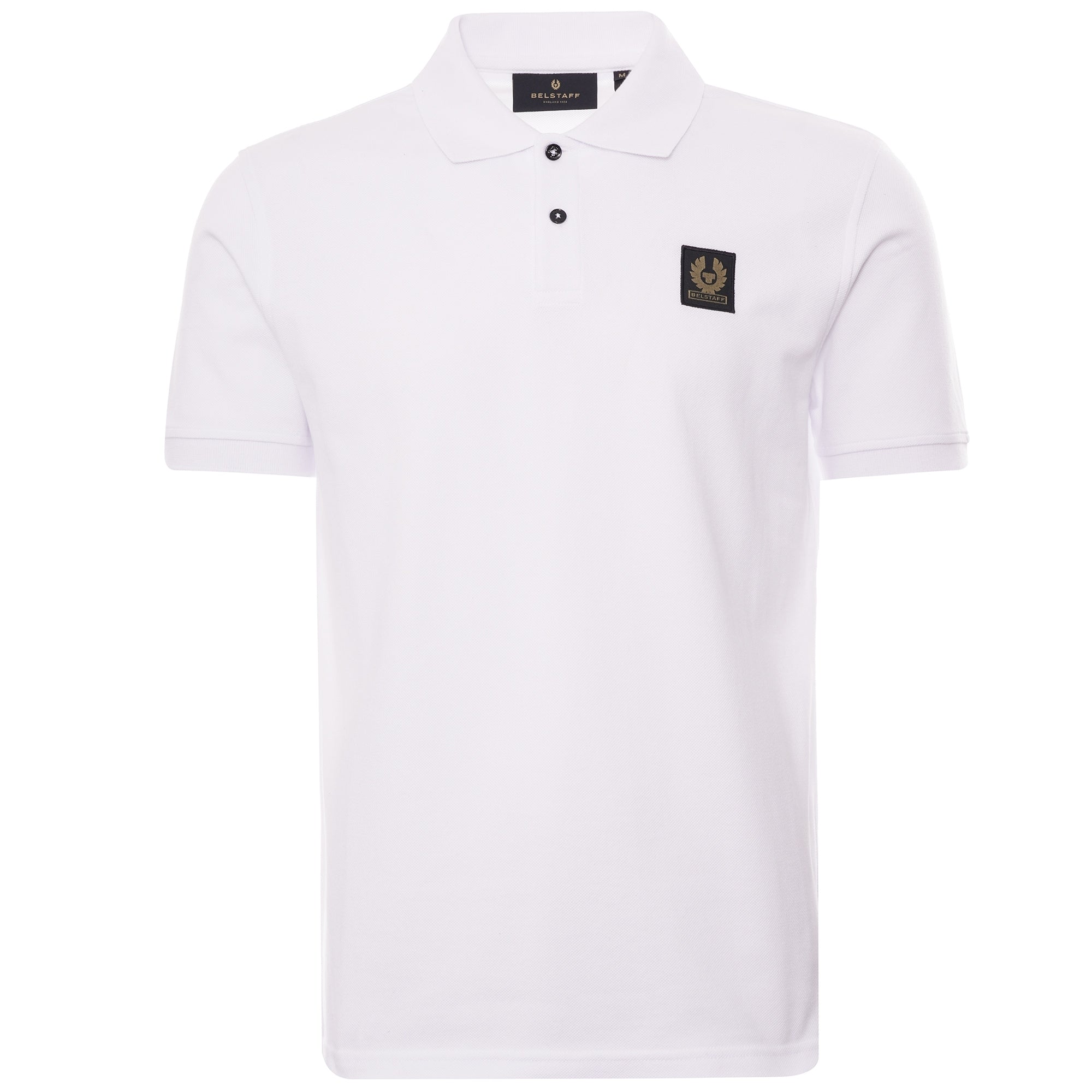 Belstaff Cotton Pique Patch Polo Shirt - White