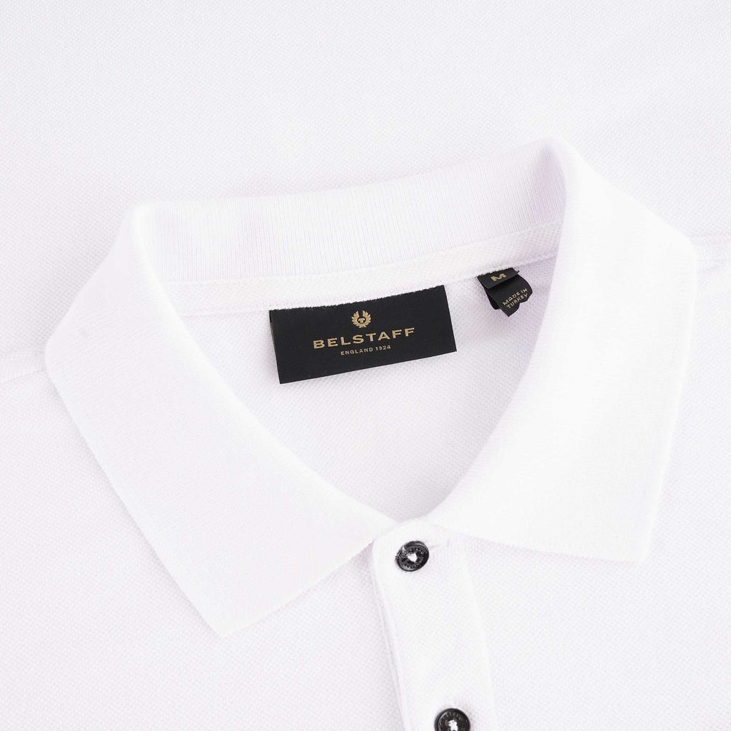 Belstaff Cotton Pique Patch Polo Shirt - White