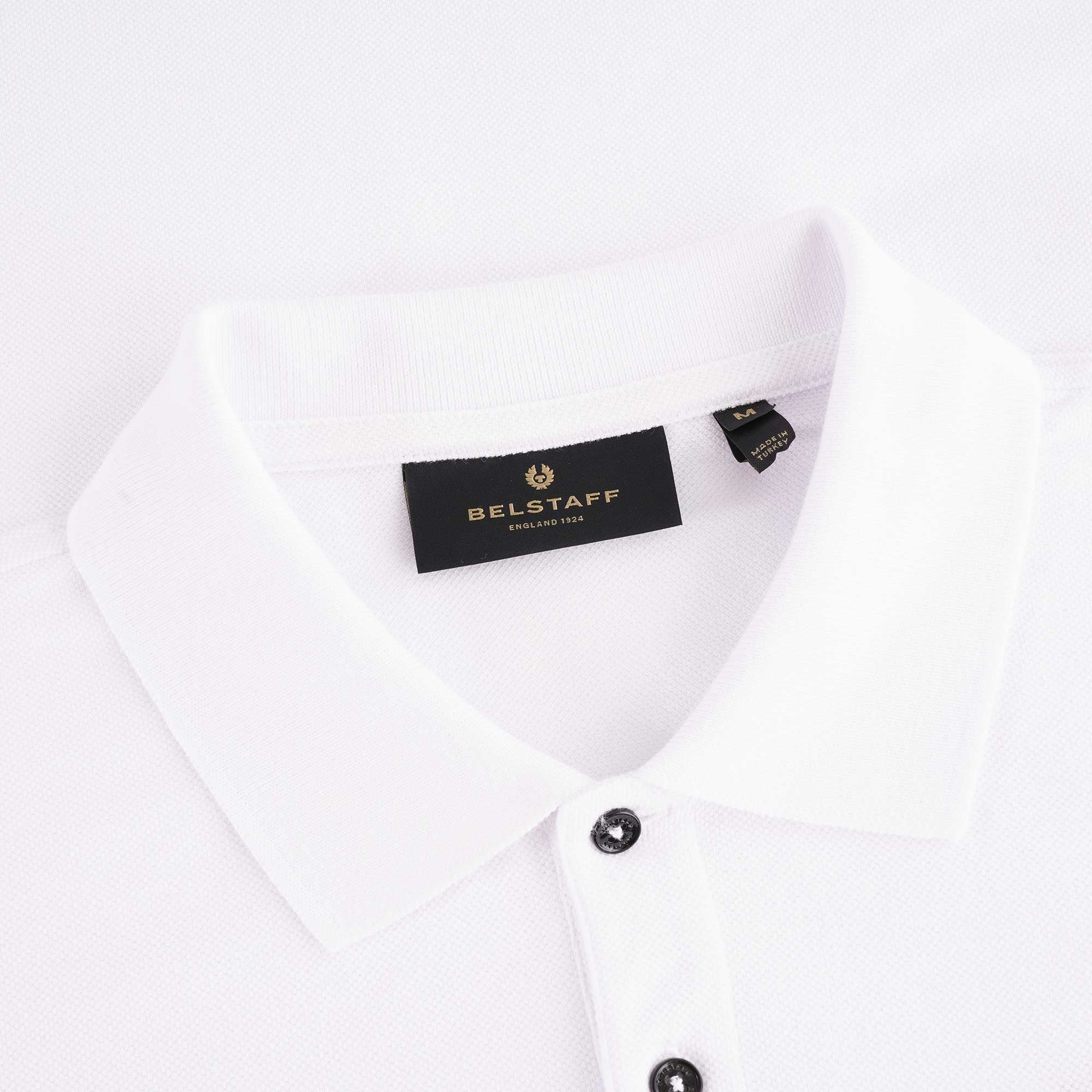 Belstaff Cotton Pique Patch Polo Shirt - White