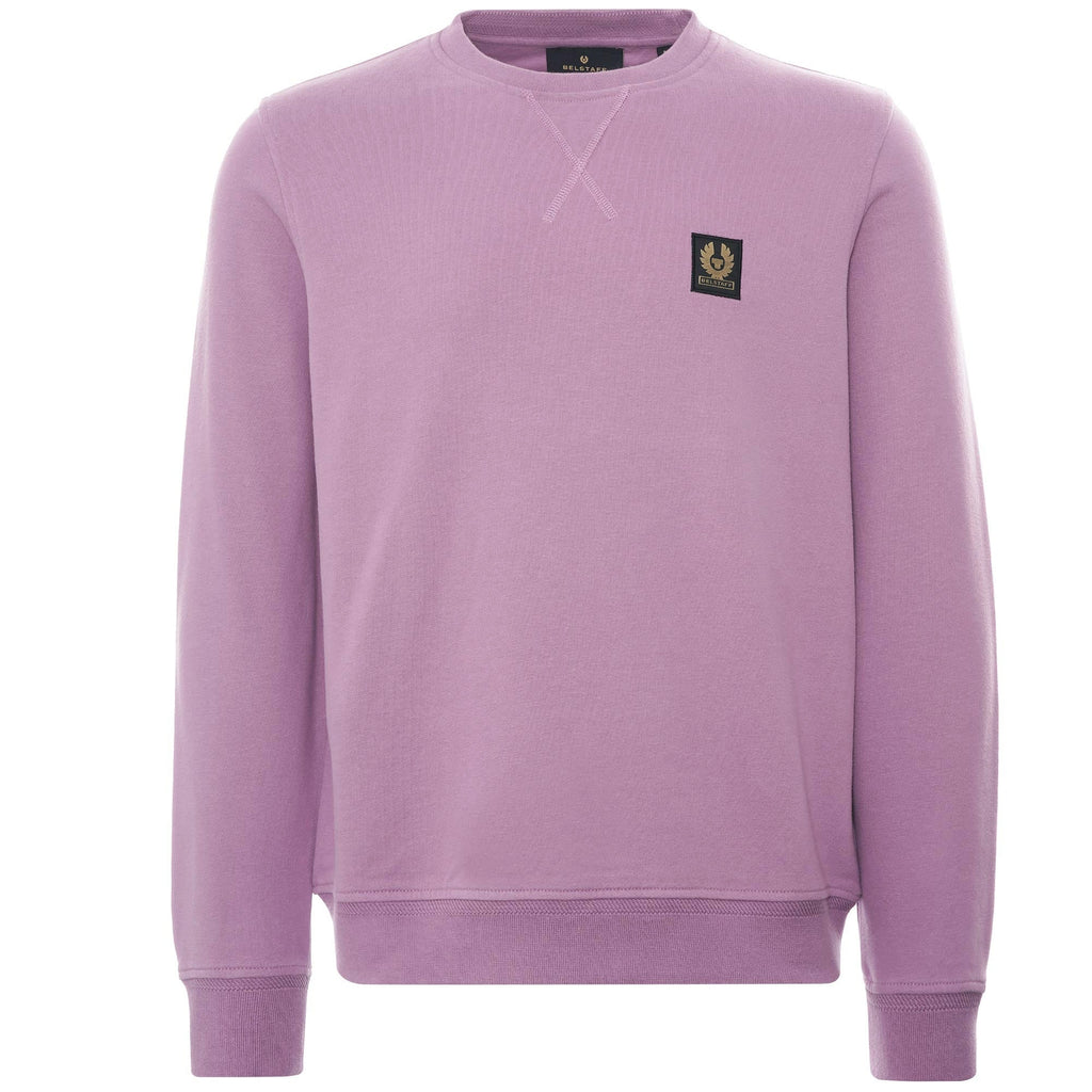 Belstaff Cotton Fleece Crew Sweatshirt - Lavender