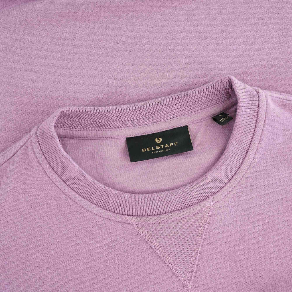 Belstaff Cotton Fleece Crew Sweatshirt - Lavender