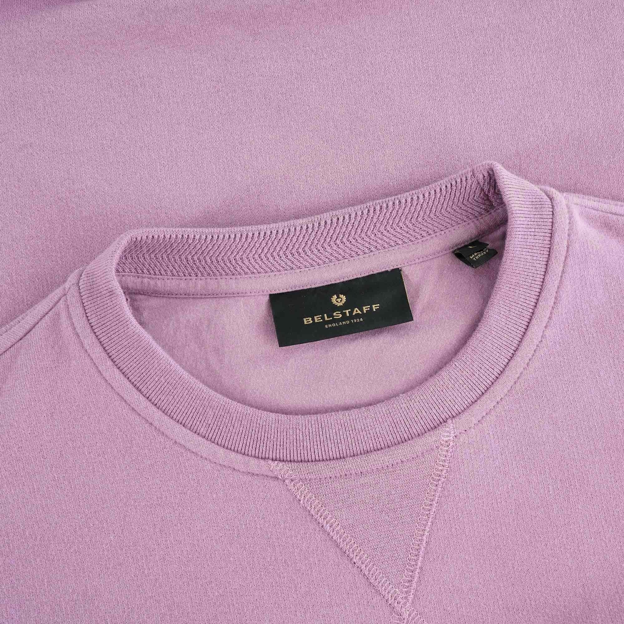 Belstaff Cotton Fleece Crew Sweatshirt - Lavender