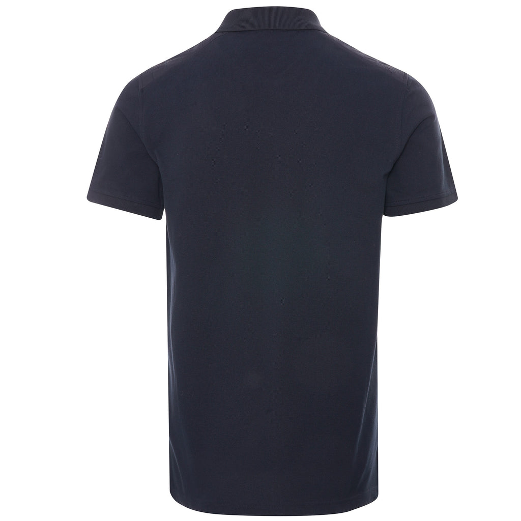 Cotton Pique Racing Polo Shirt - Dark Ink