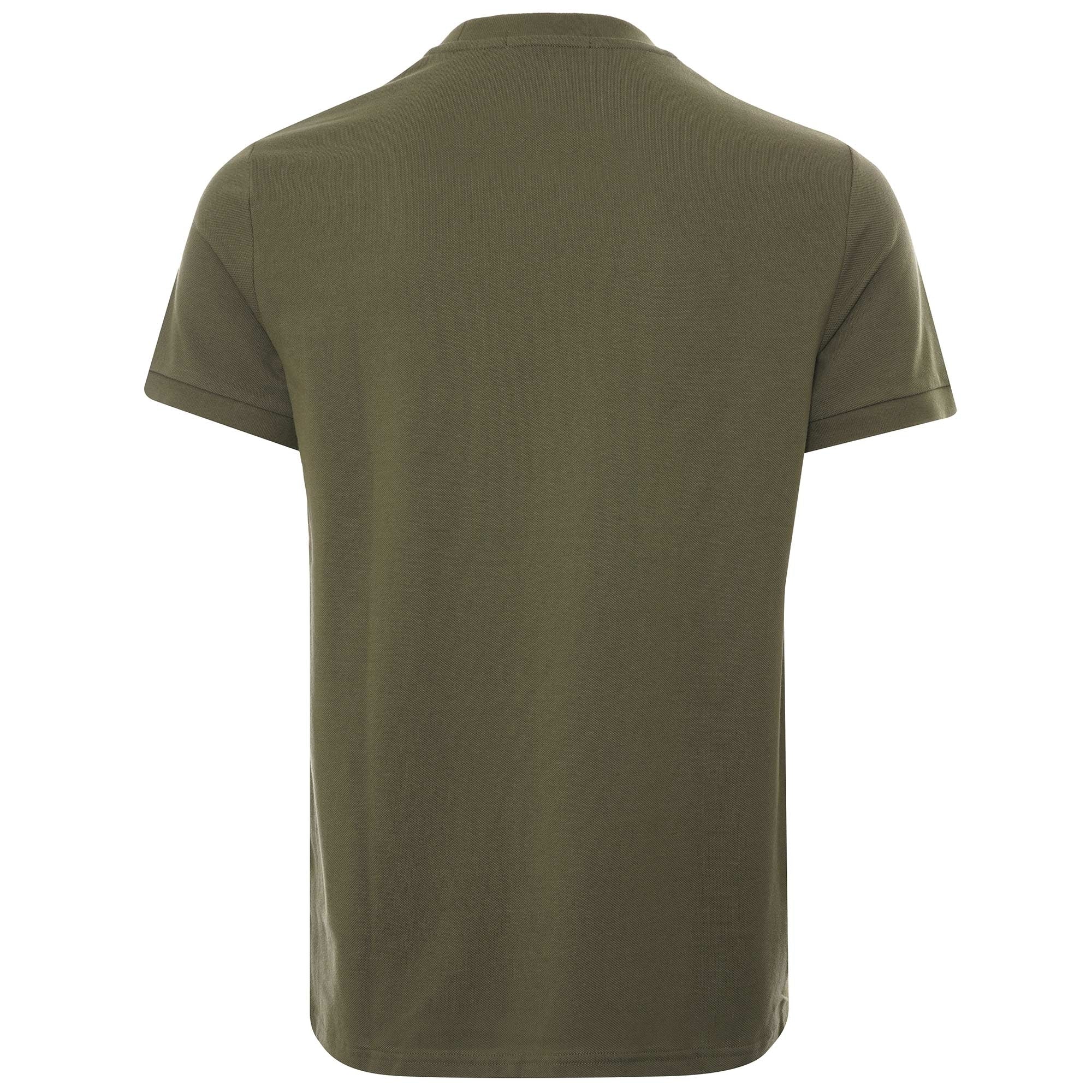 Fred Perry Pocket Detail Piqu T-Shirt - Military Green