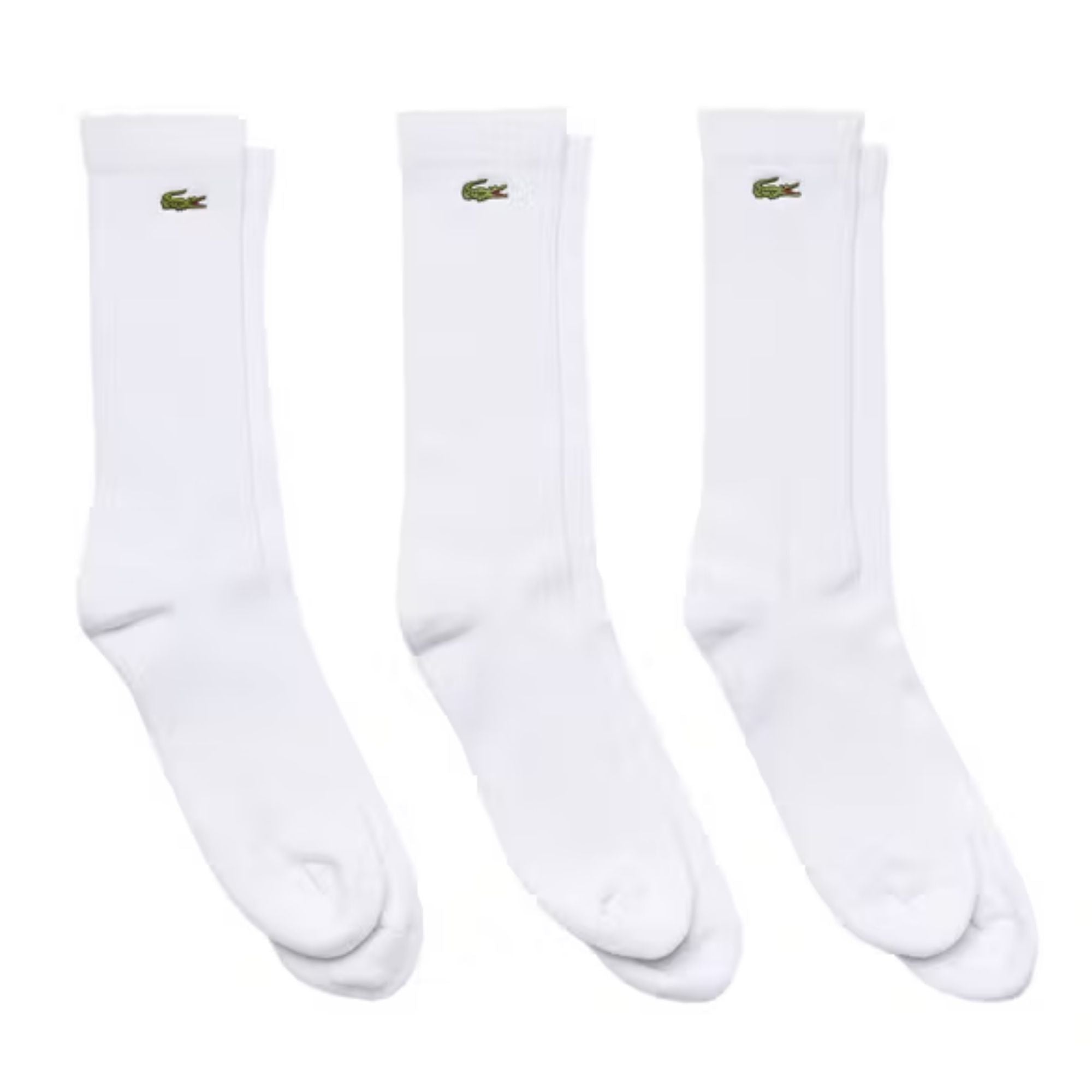 Lacoste High-Cut Socks 3 Pack - White