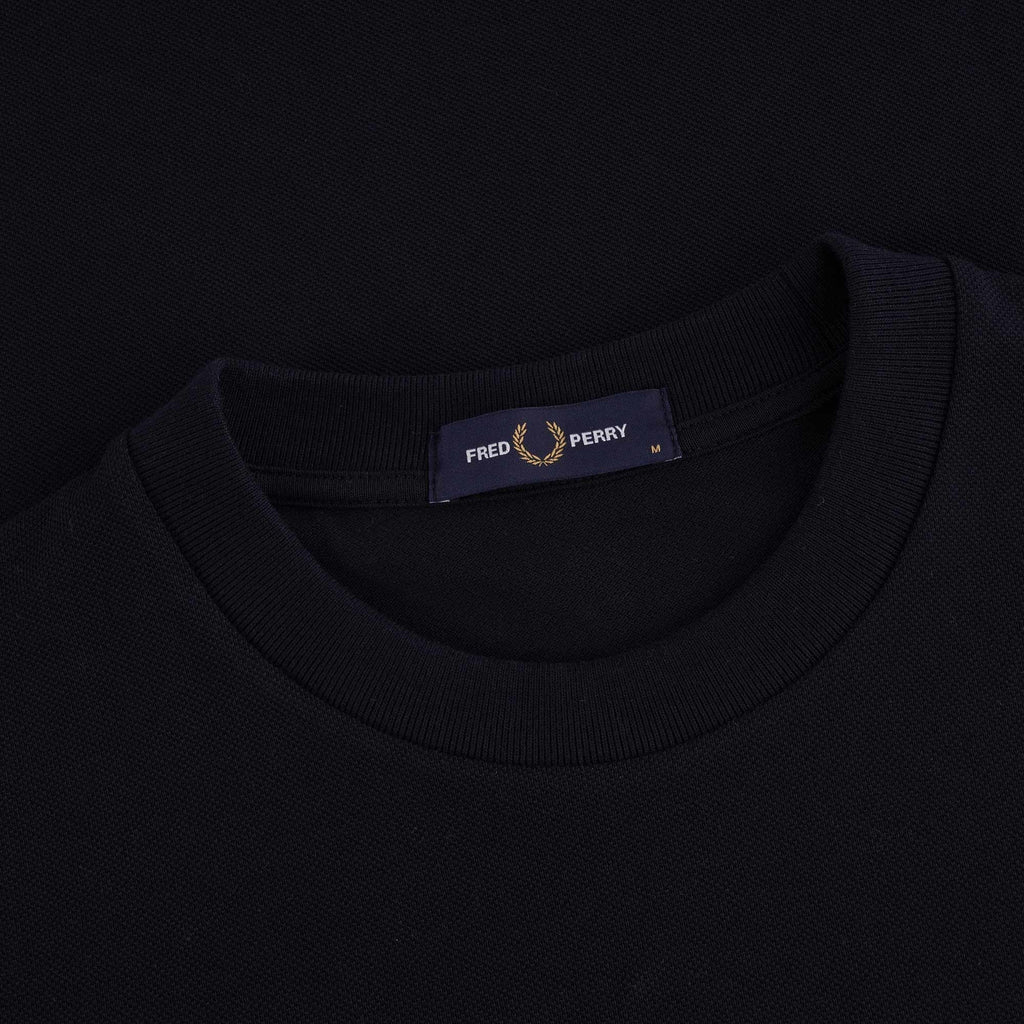 Fred Perry Pocket Detail Piqu T-Shirt - Navy