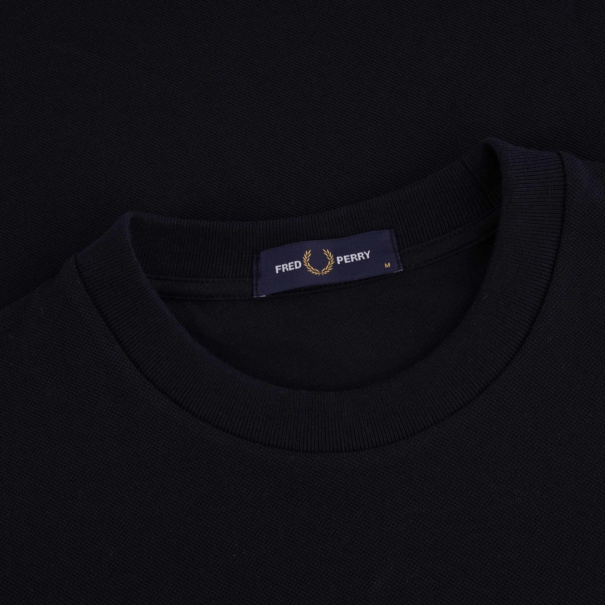 Fred Perry Pocket Detail Piqu T-Shirt - Navy