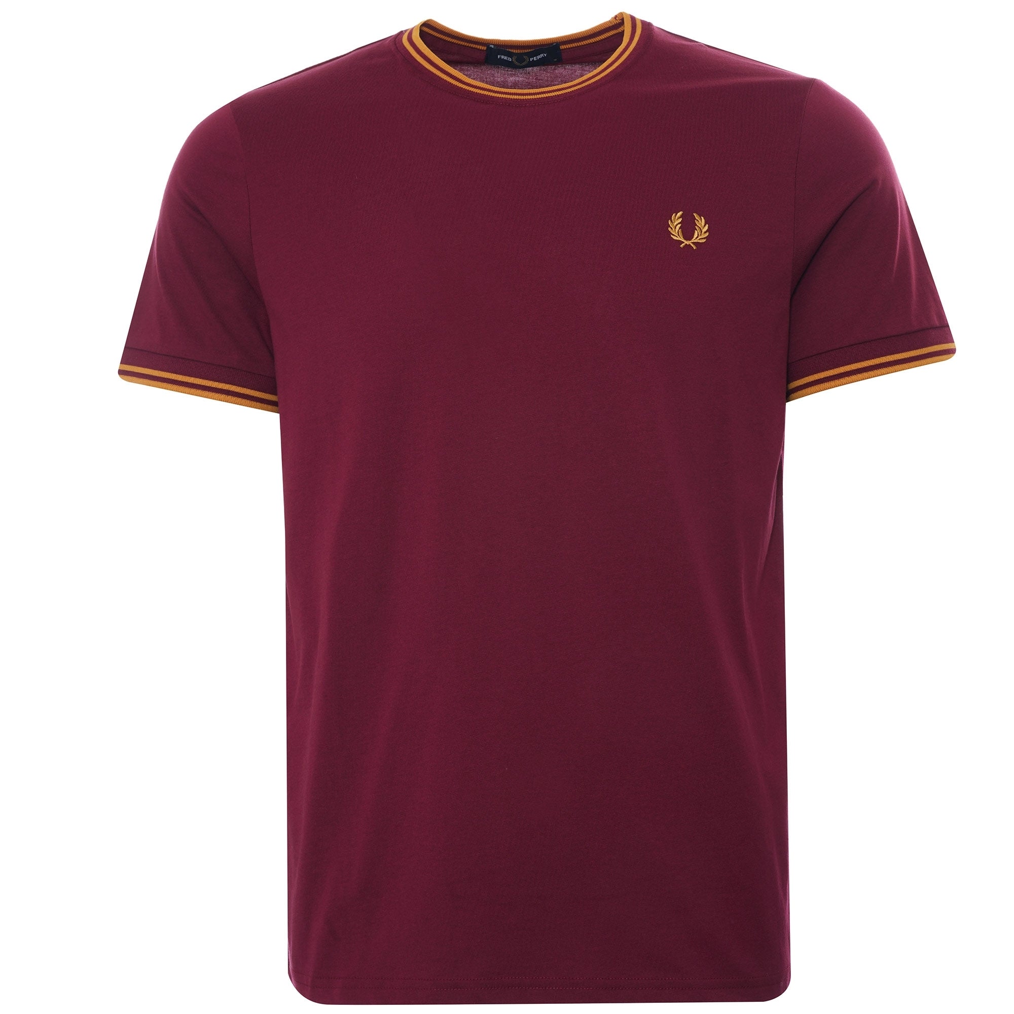 Fred Perry Twin Tipped T-Shirt - Tawny Port