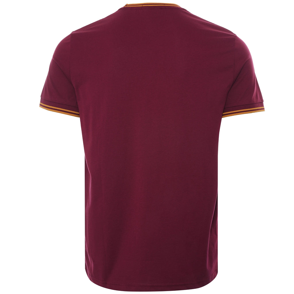 Fred Perry Twin Tipped T-Shirt - Tawny Port