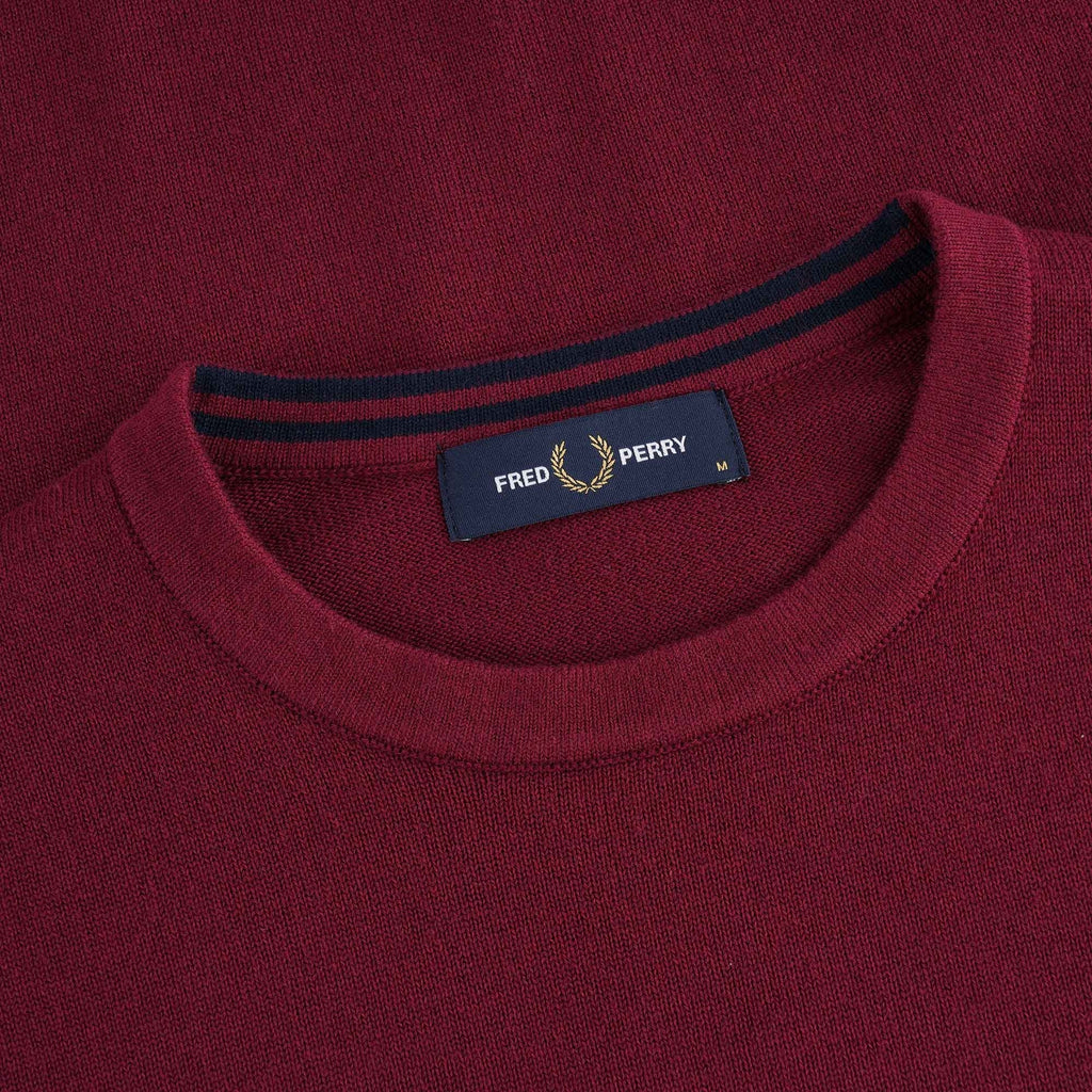 Fred Perry Classic Crew Neck Jumper - Tawny Port