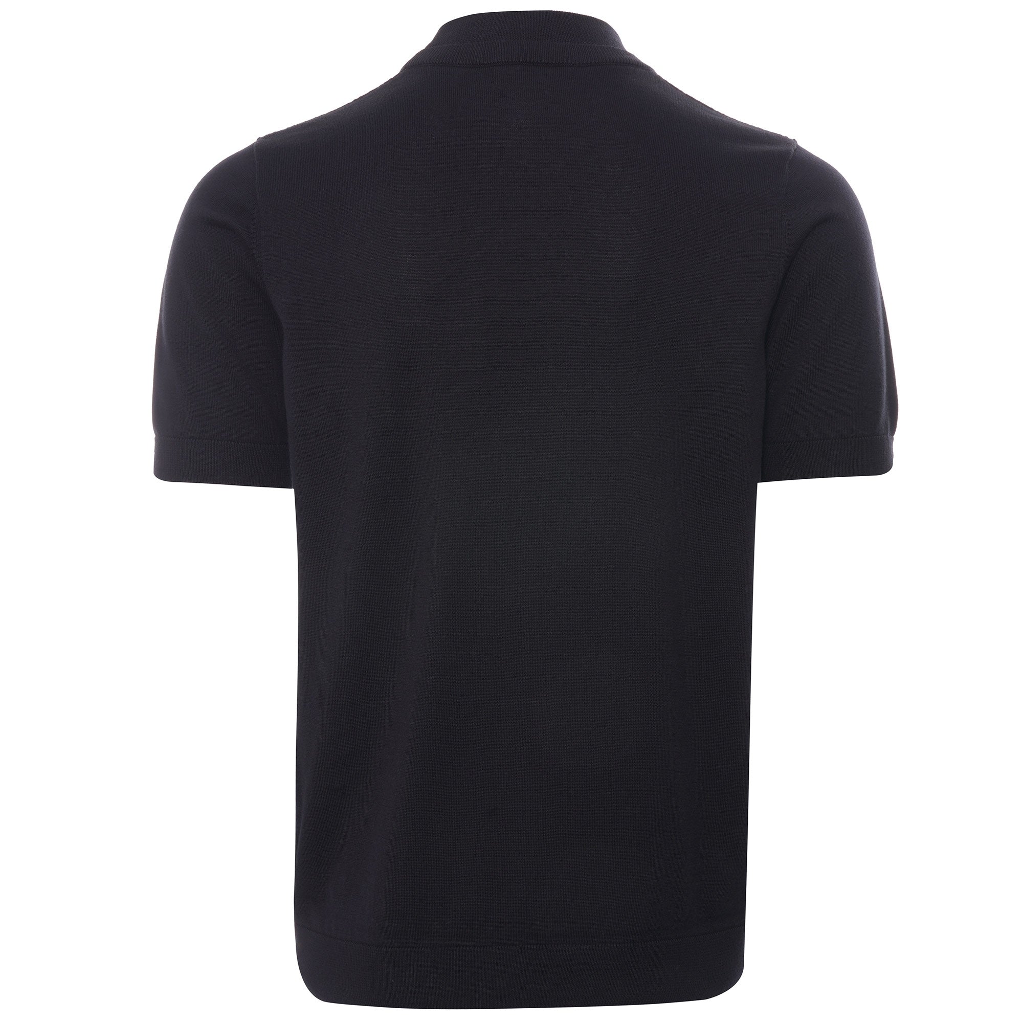 Fred Perry Double Trim Knitted T-Shirt - Black