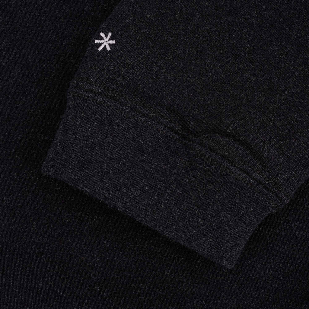 Snow Peak Heavy Recycled Cotton Crew Sweatshirt - Black