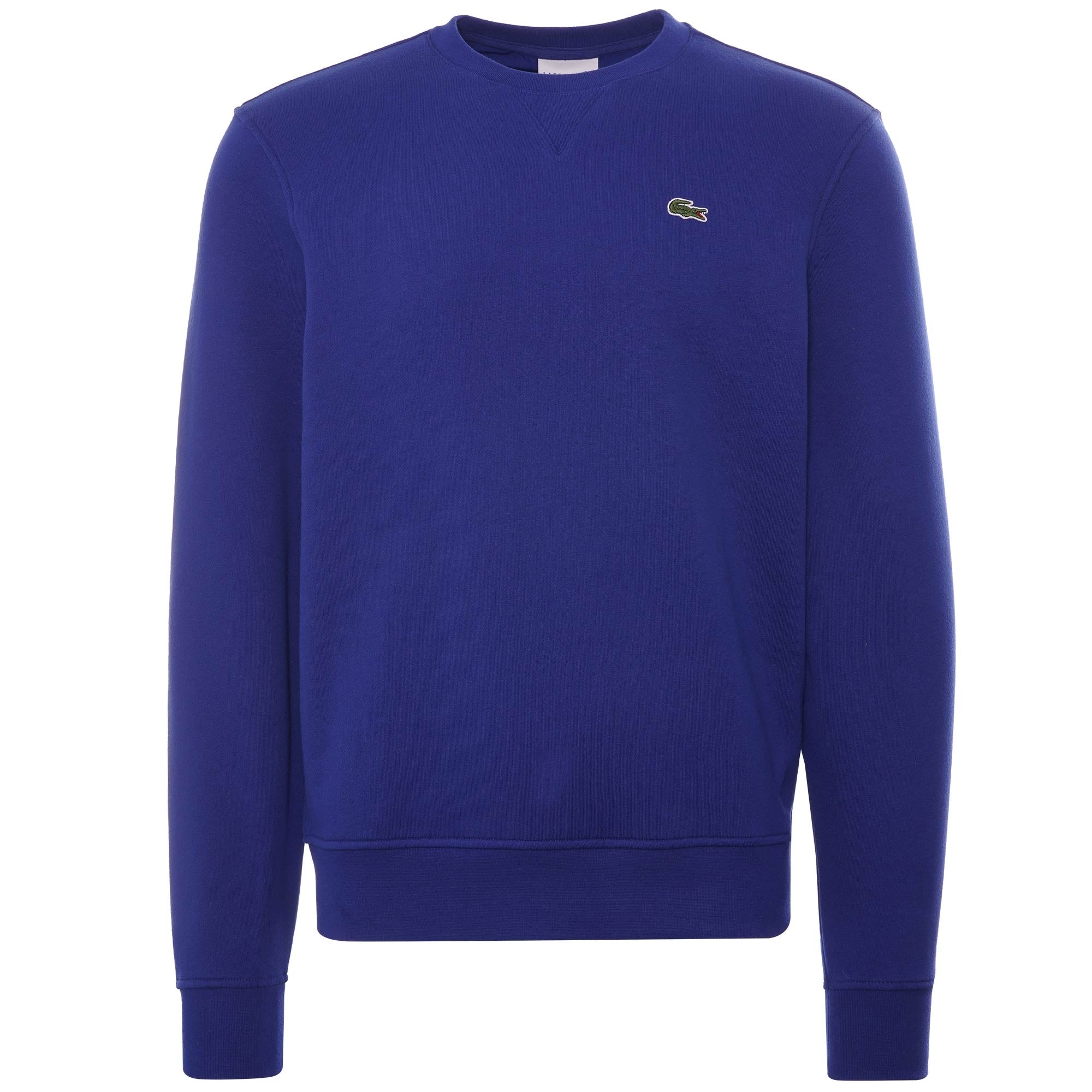 Lacoste Cotton Blend Fleece Sweatshirt - Blue