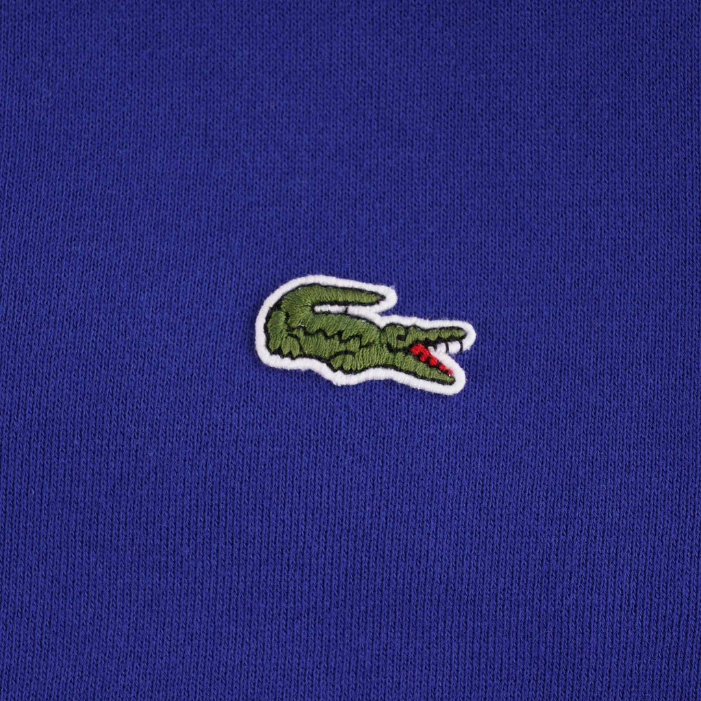 Lacoste Cotton Blend Fleece Sweatshirt - Blue