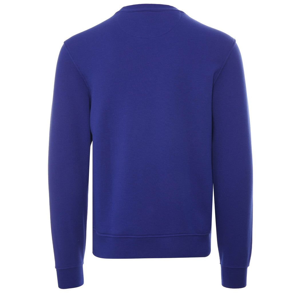 Lacoste Cotton Blend Fleece Sweatshirt - Blue