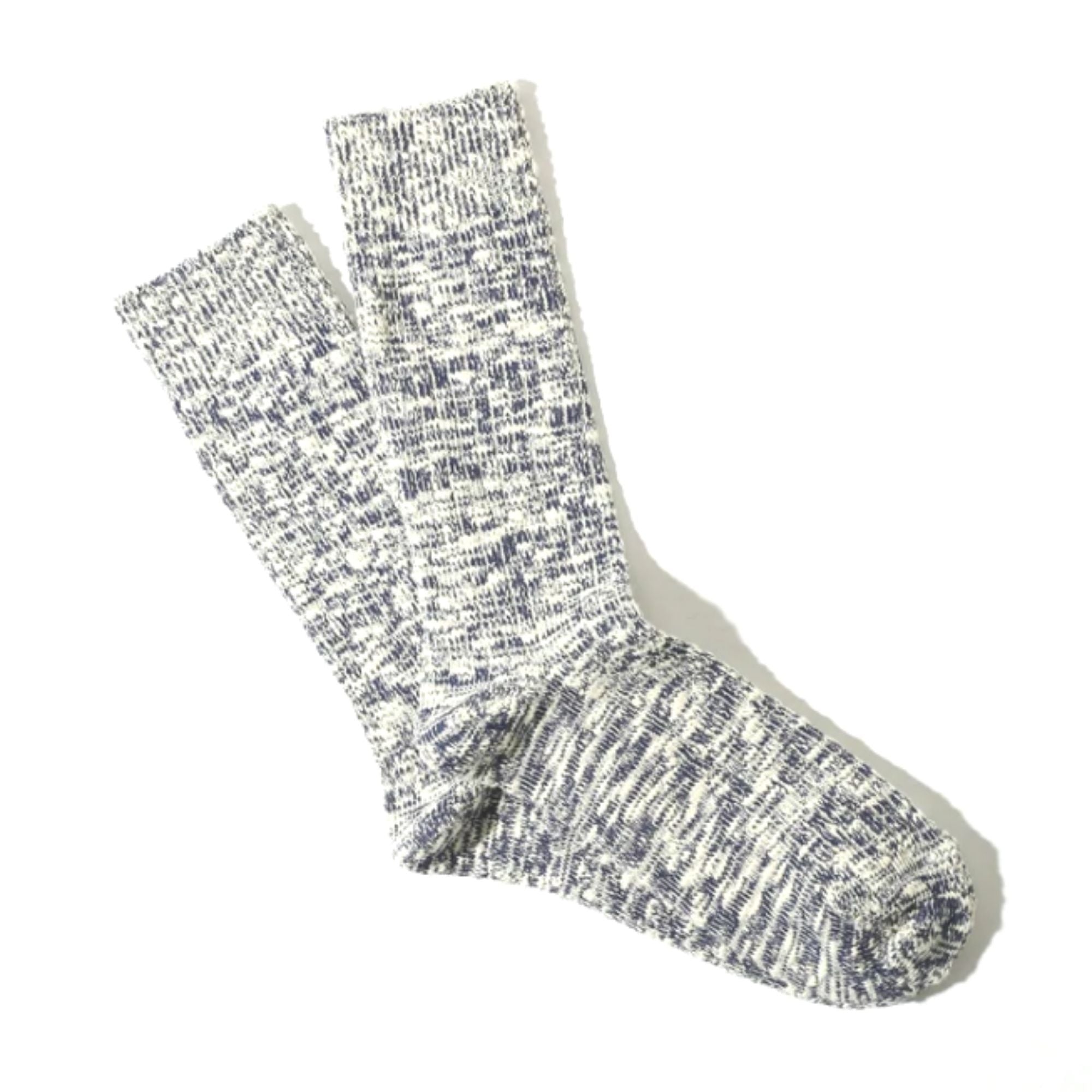 Anonymous Ism Slub Crew Socks - Navy