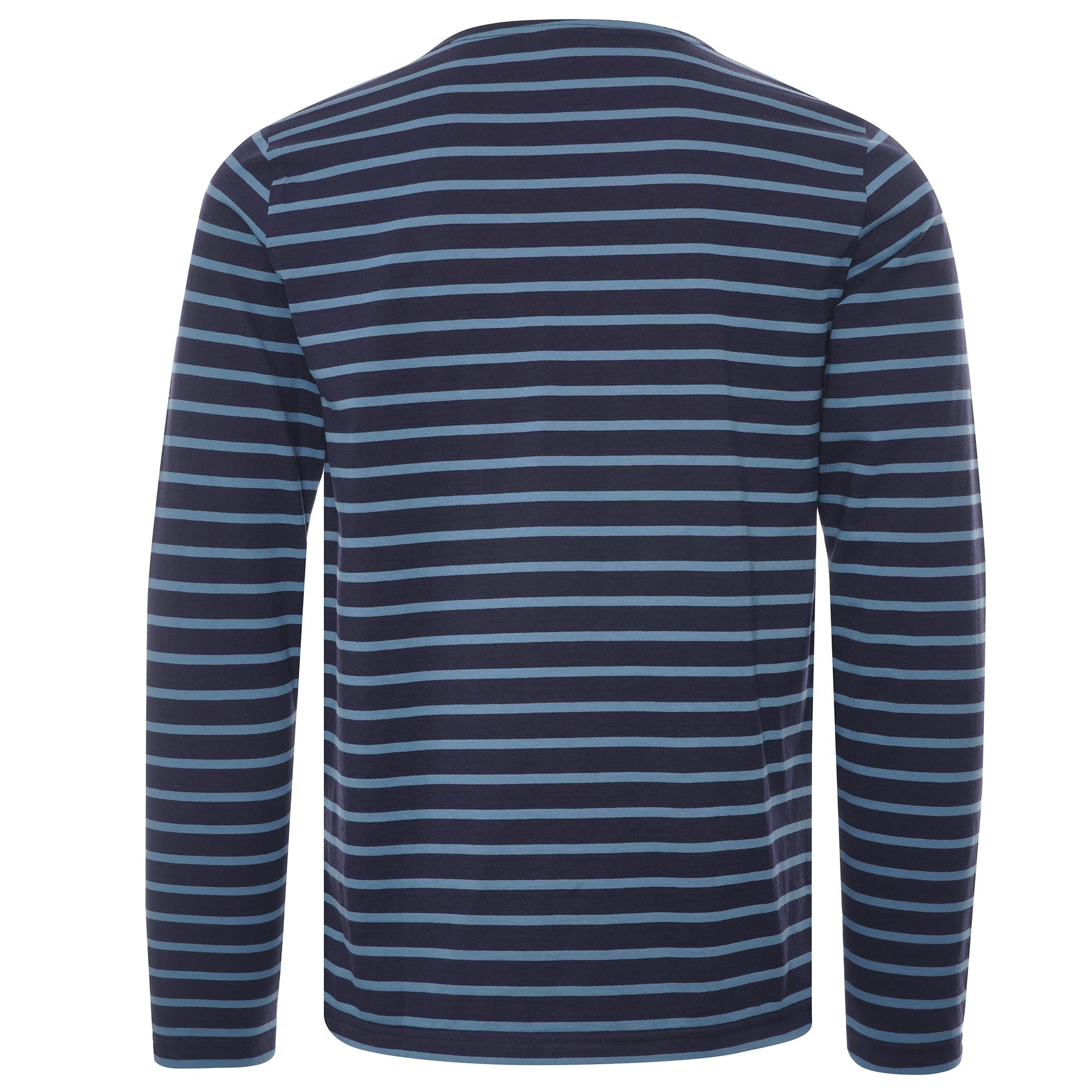 Armor Lux Organic Cotton L/S Mariniere Heritage T-Shirt - Navy/Lagoon