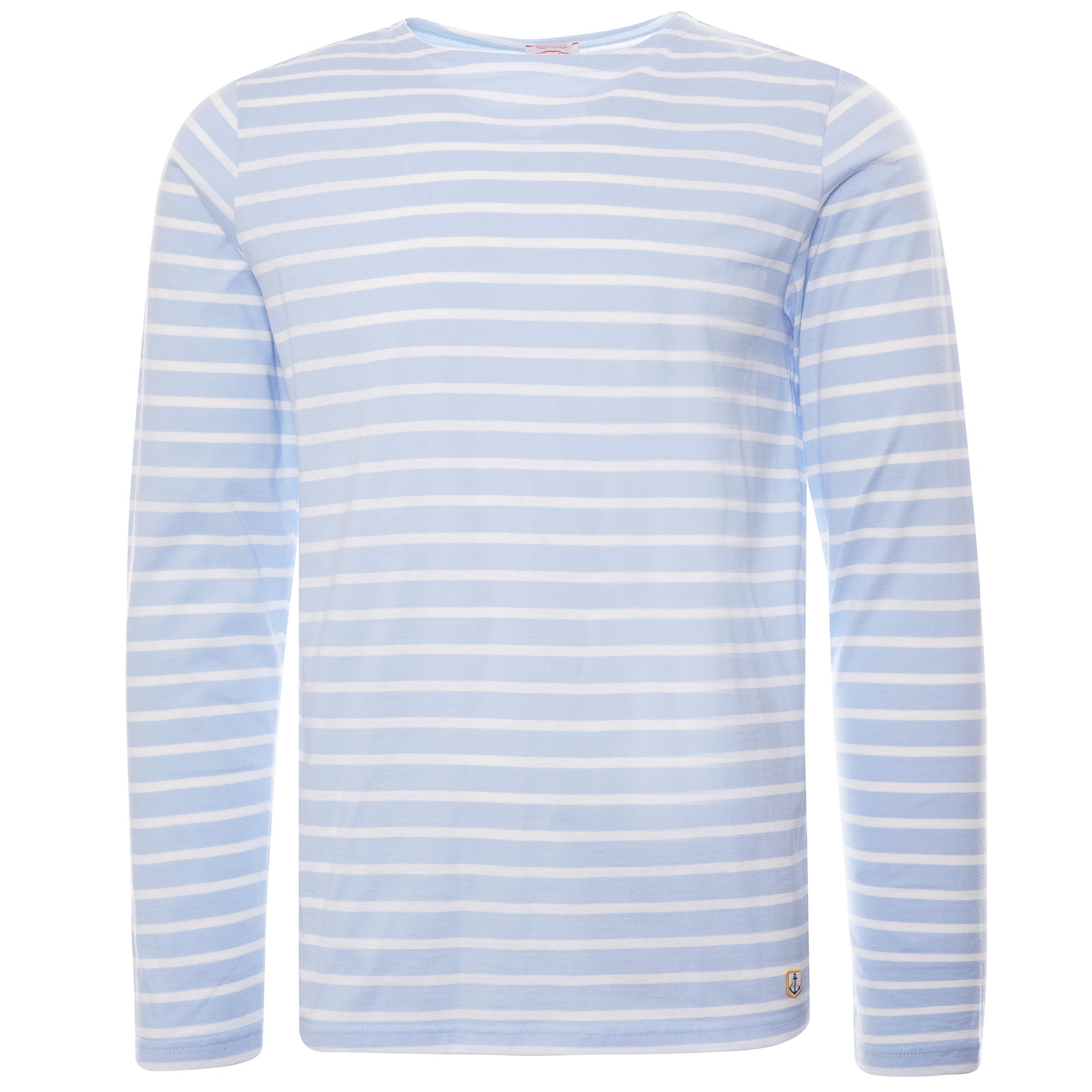 Armor Lux Organic Cotton L/S Mariniere Heritage T-Shirt - Oxford Blue