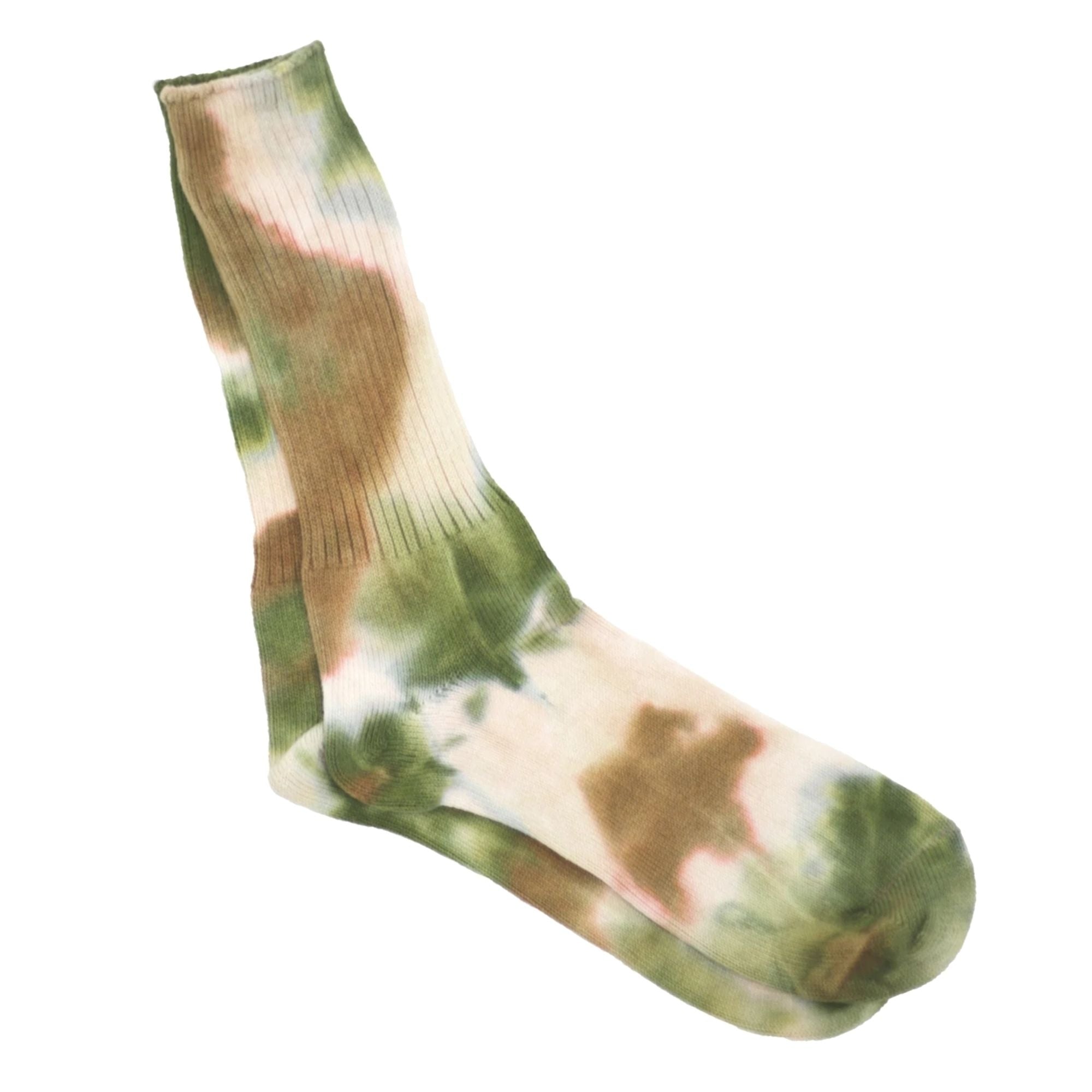 Anonymous Ism Tie Dye Crew Socks - Brown