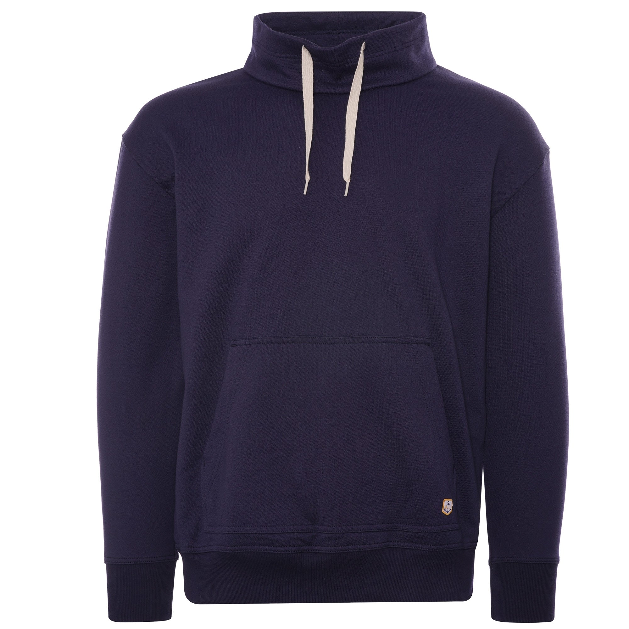 Armor Lux Col Montant Heritage Mock Neck Sweatshirt - Navy