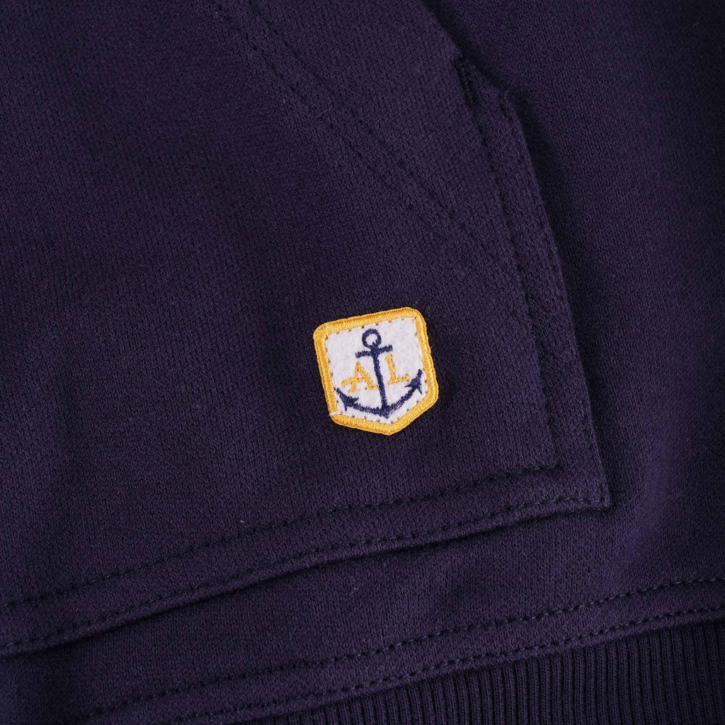 Armor Lux Col Montant Heritage Mock Neck Sweatshirt - Navy