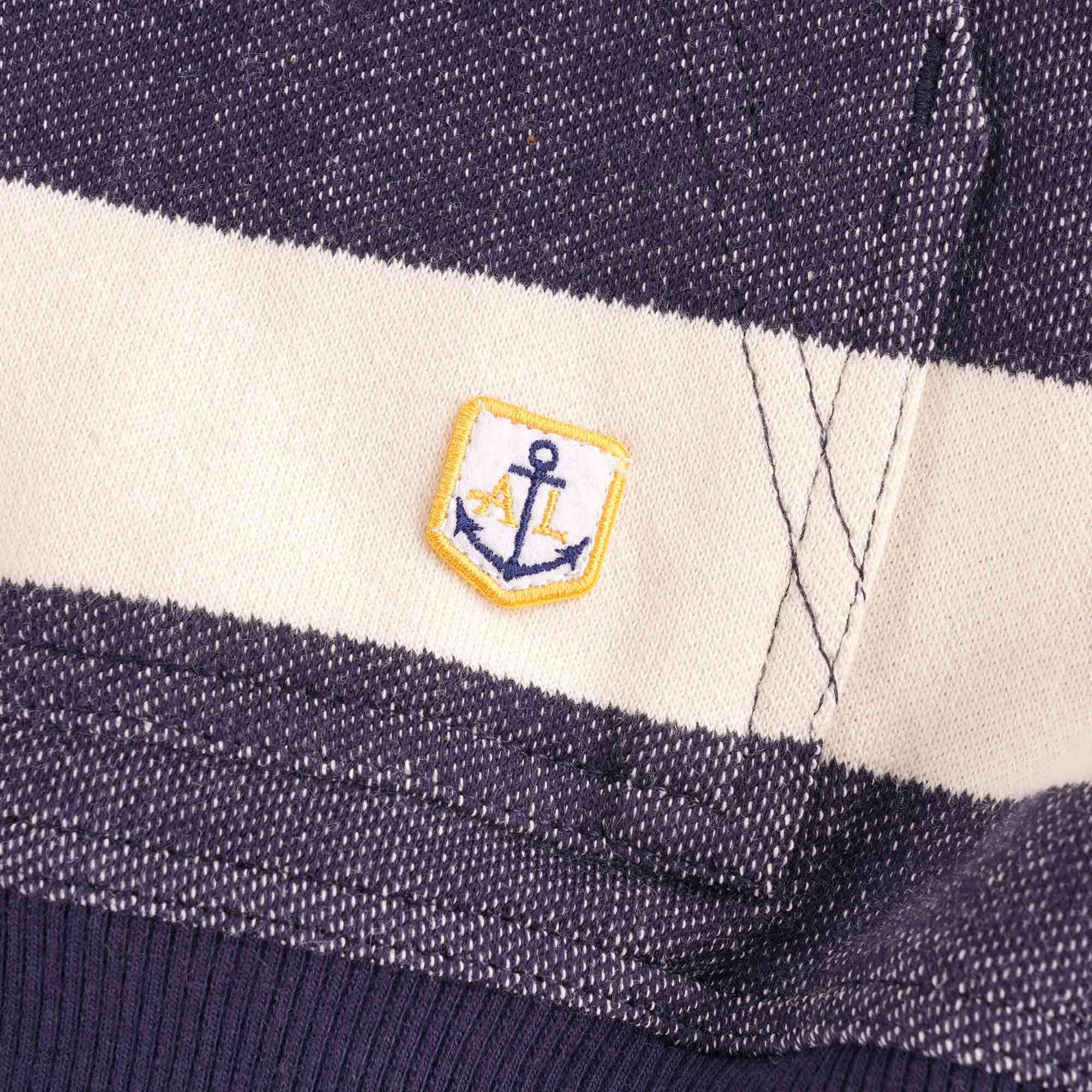 Armor Lux Col Montant Heritage Mock Neck Sweatshirt - Navy/Nature