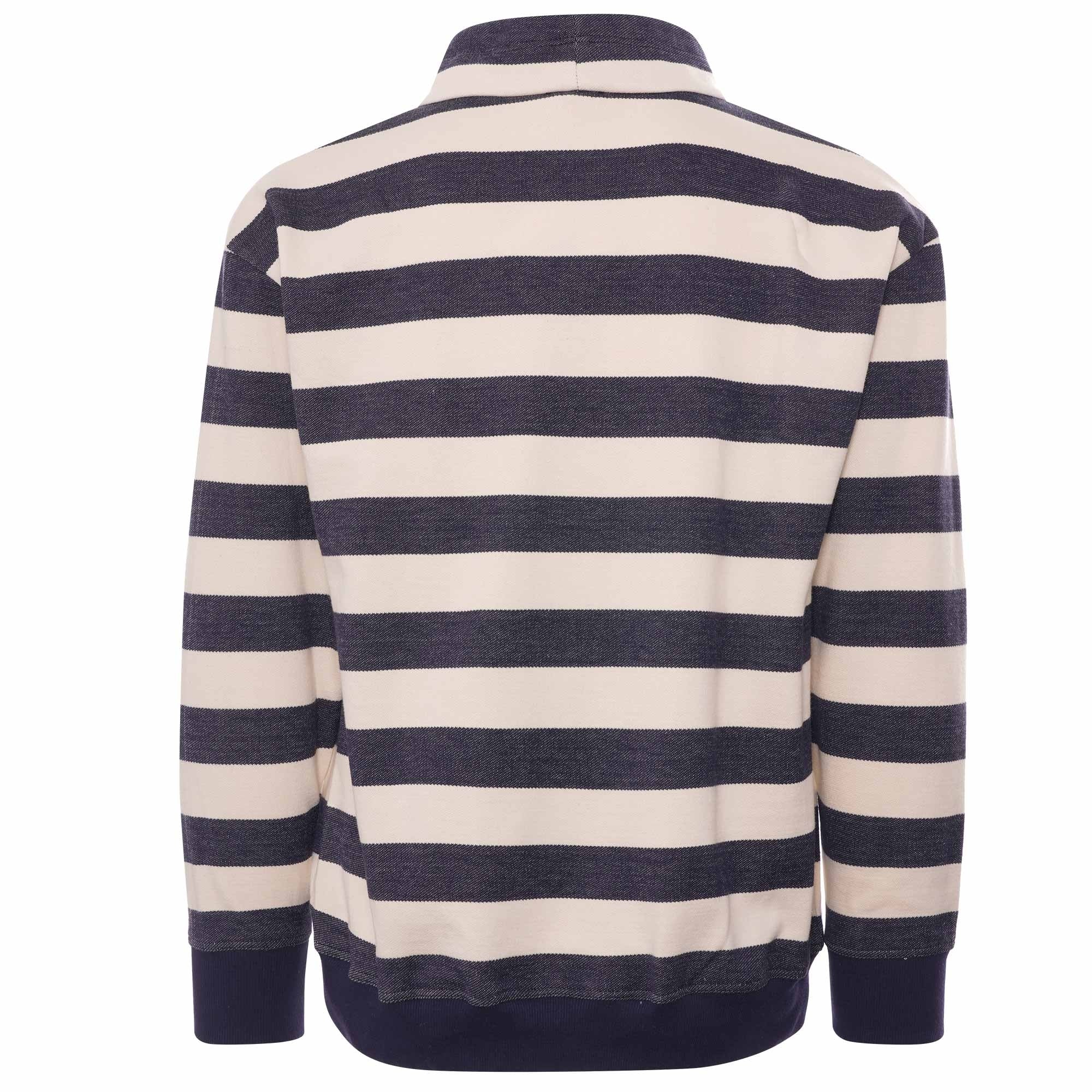 Armor Lux Col Montant Heritage Mock Neck Sweatshirt - Navy/Nature