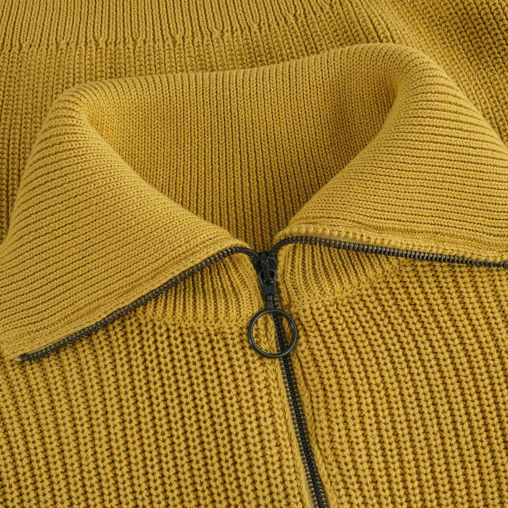 Armor Lux Troyer Half Zip Sweatshirt - Yellow
