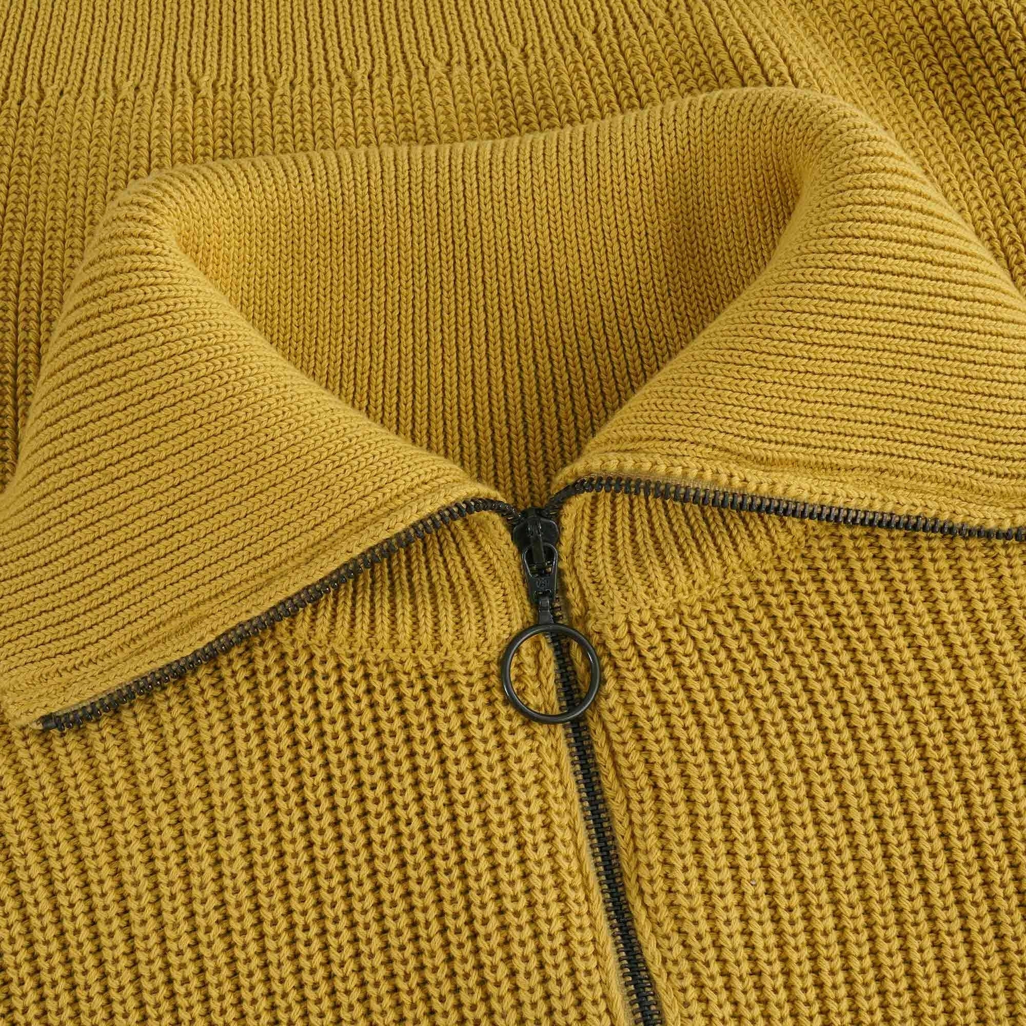 Armor Lux Troyer Half Zip Sweatshirt - Yellow
