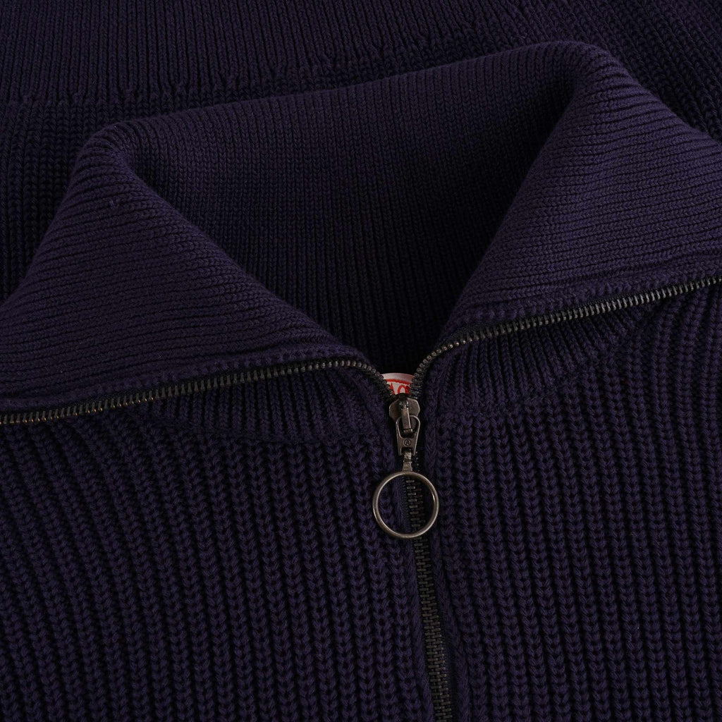 Armor Lux Troyer Half Zip Sweatshirt - Navy