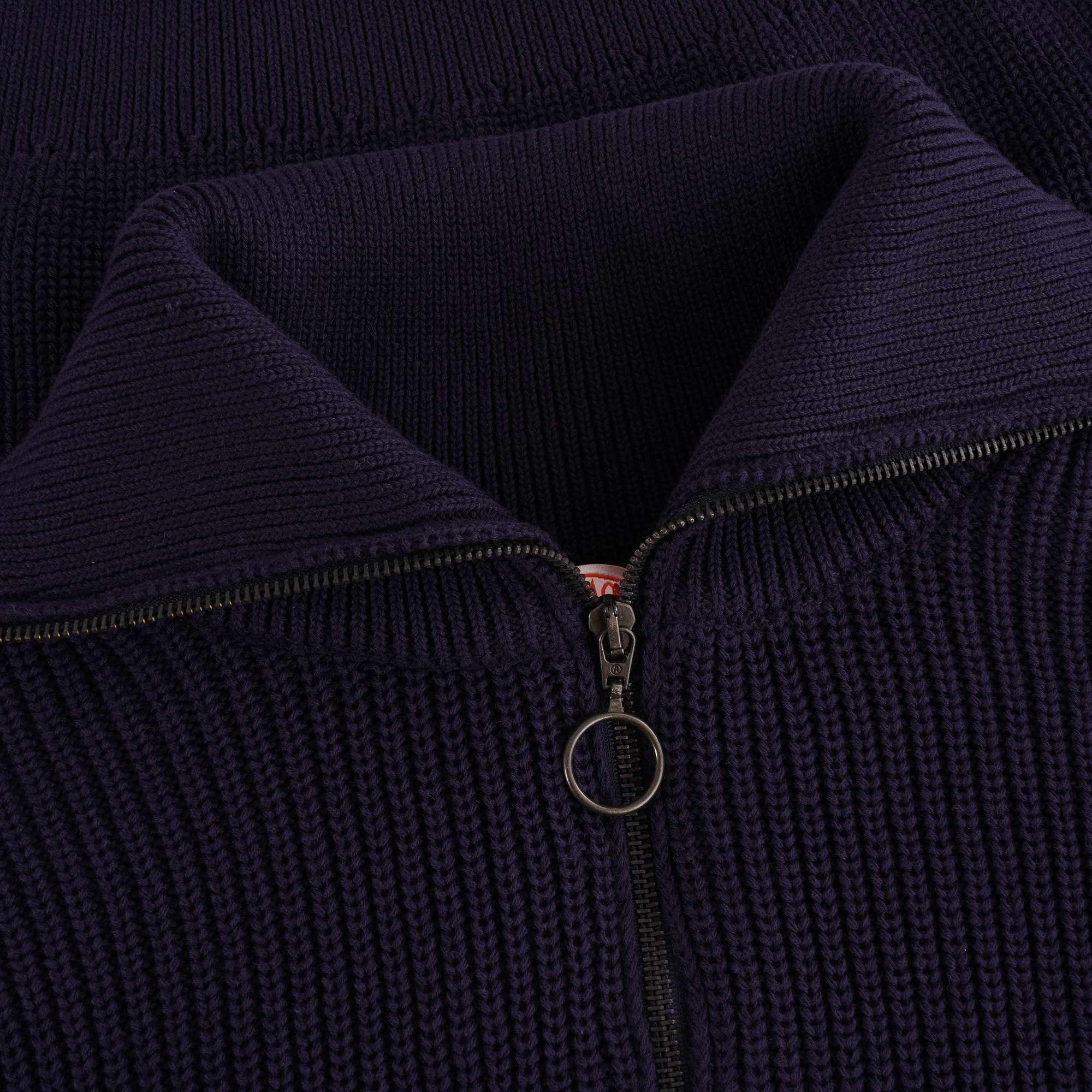 Armor Lux Troyer Half Zip Sweatshirt - Navy