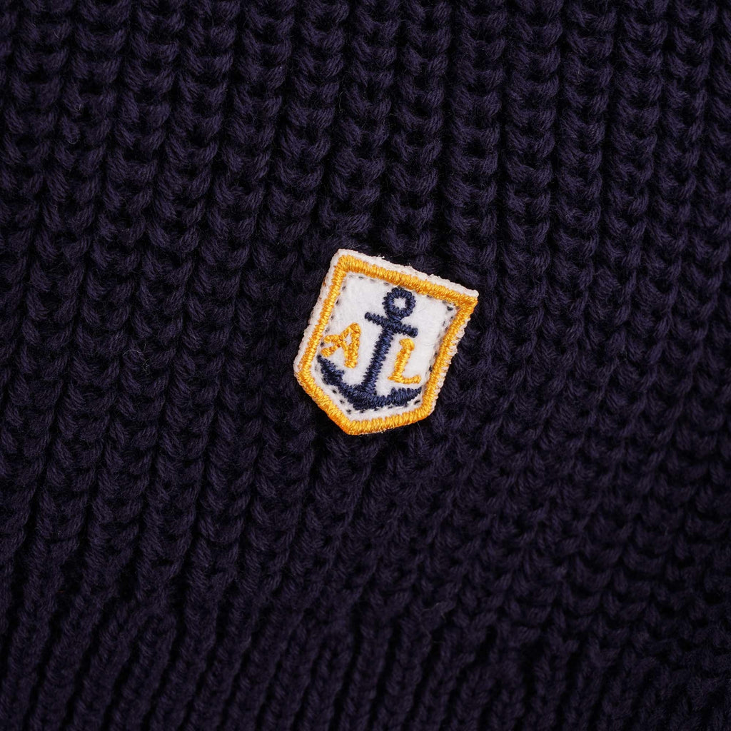 Armor Lux Troyer Half Zip Sweatshirt - Navy