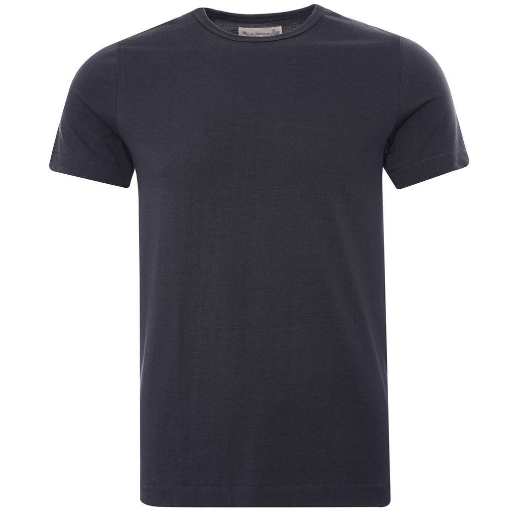 Merz b Schwanen 215 Loopwheeled T-Shirt - Navy