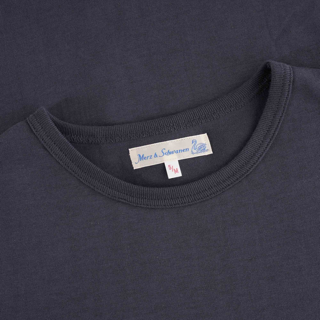 Merz b Schwanen 215 Loopwheeled T-Shirt - Navy