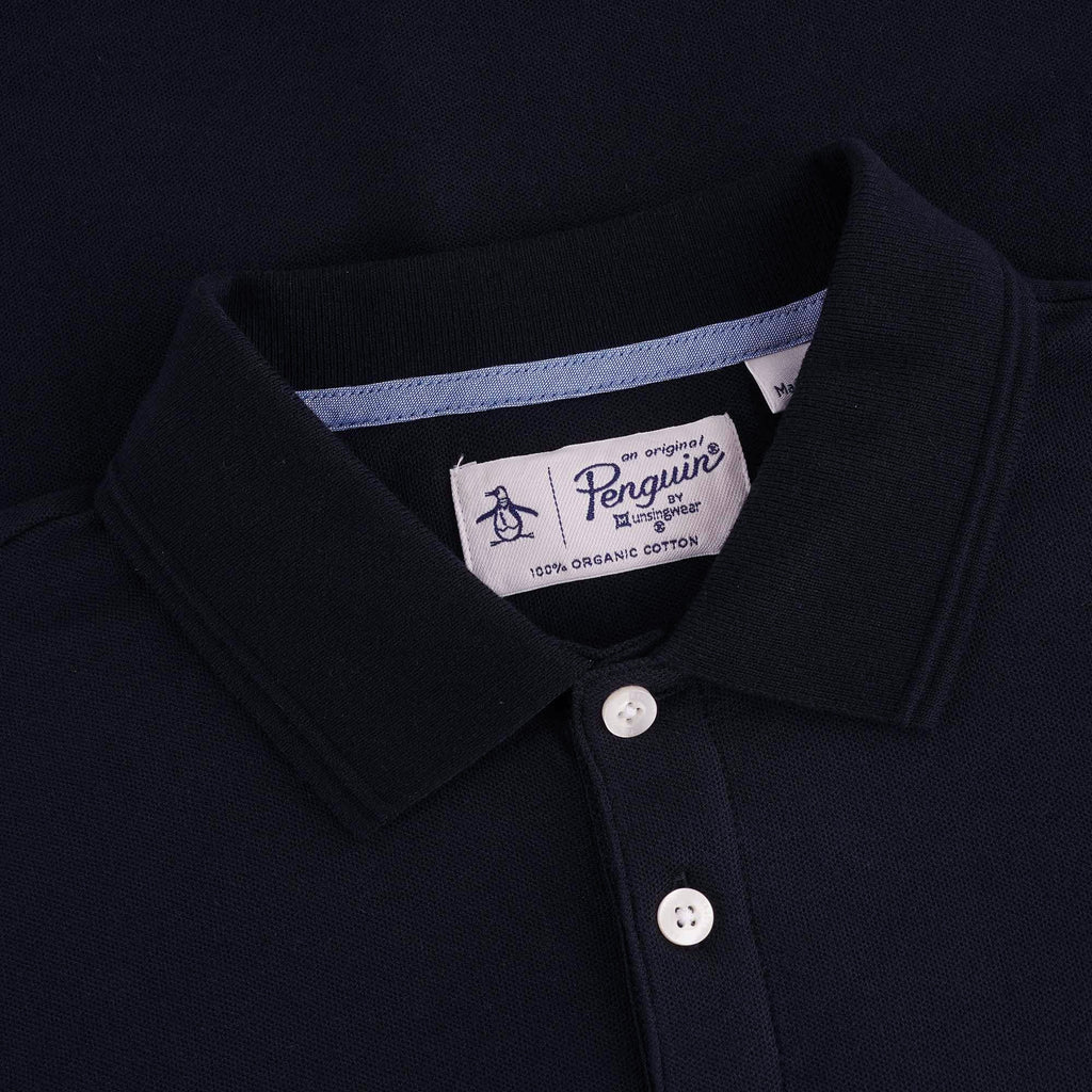 Original Penguin Daddy Organic Pique Polo Shirt - Dark Sapphire