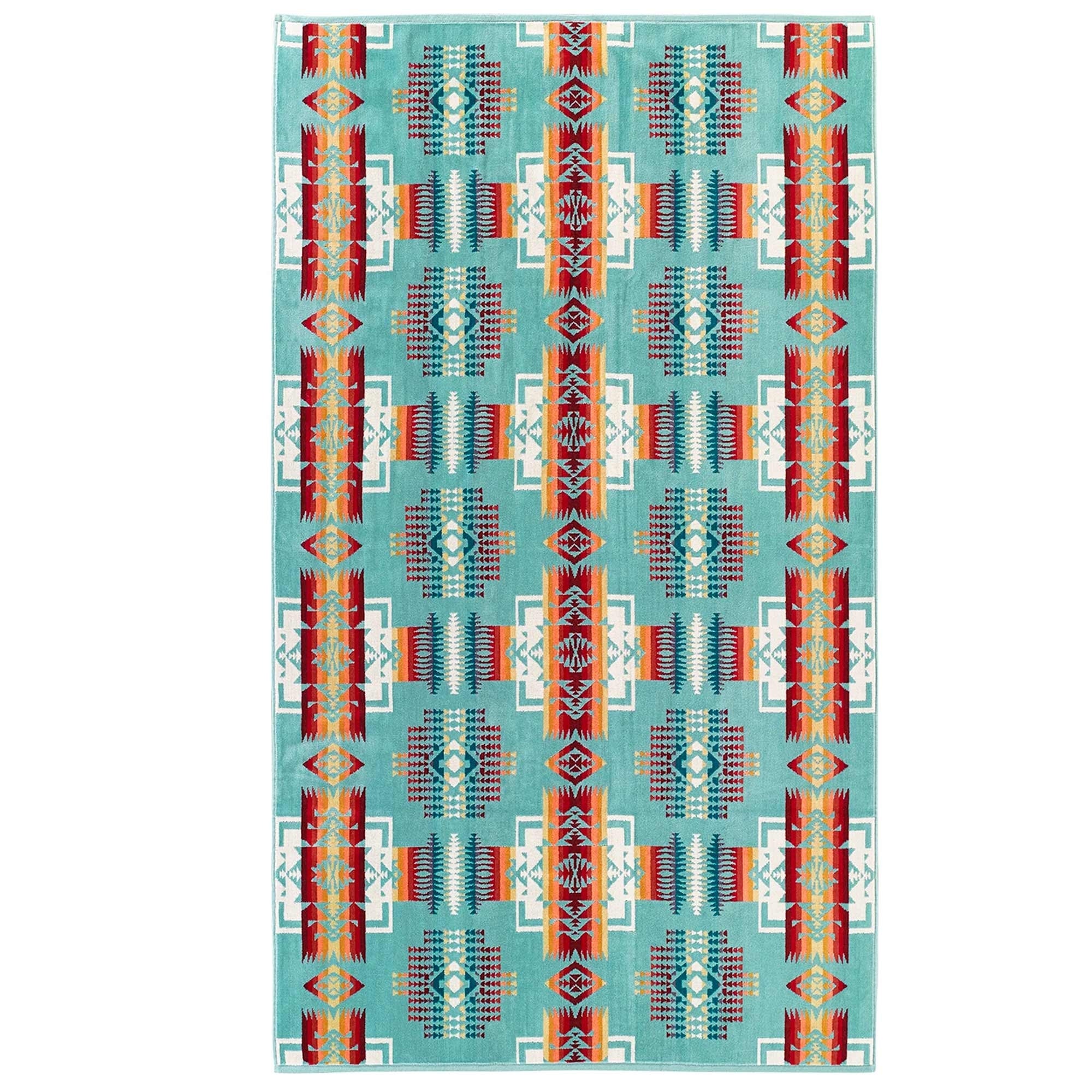 Pendleton Woolen Mills Chief Joseph Spa Towel - Aqua