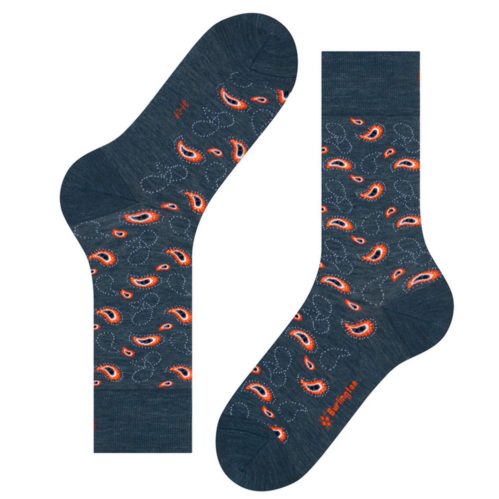 Burlington Socks Iconic Paisley Socks - Teal