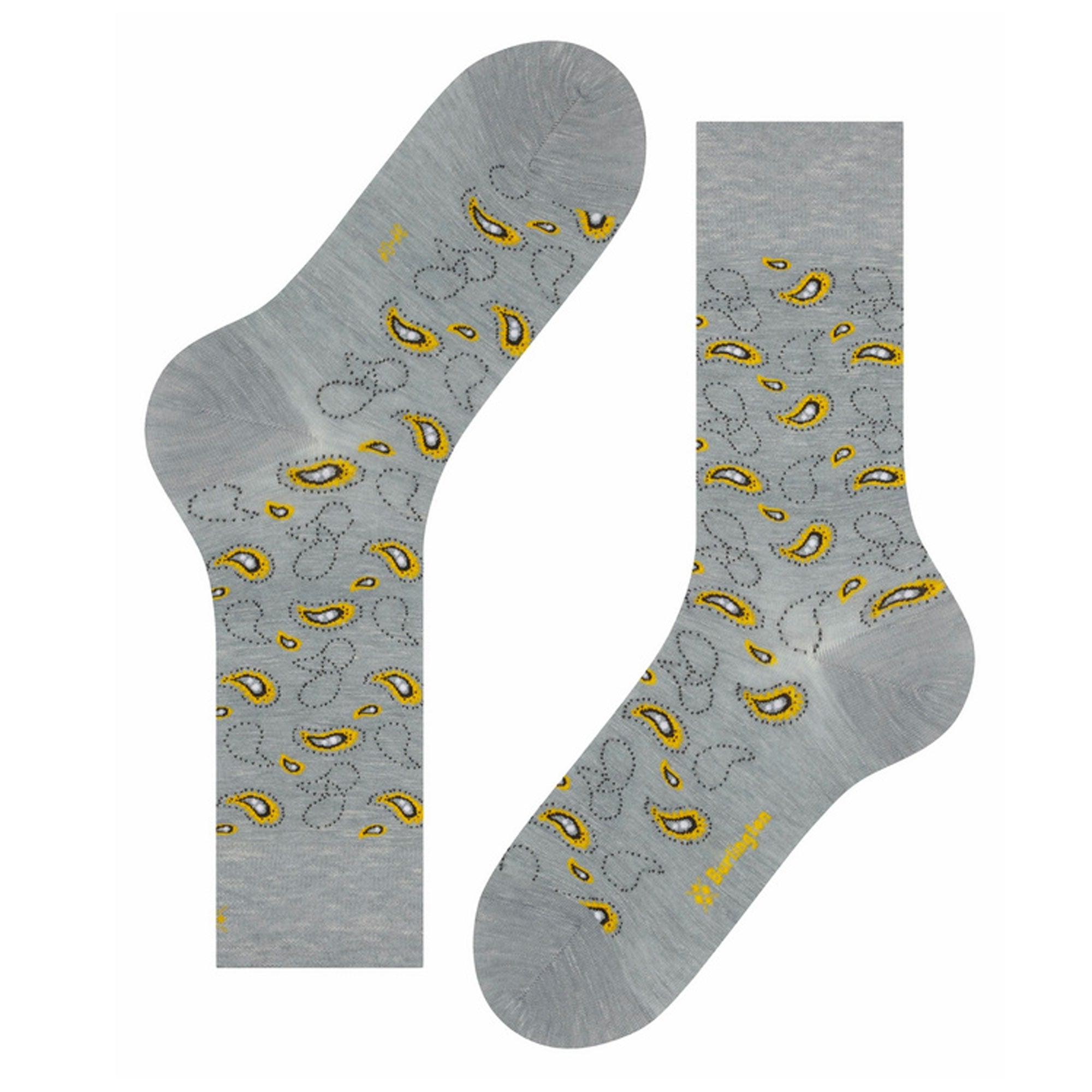 Burlington Socks Iconic Paisley Socks - Grey