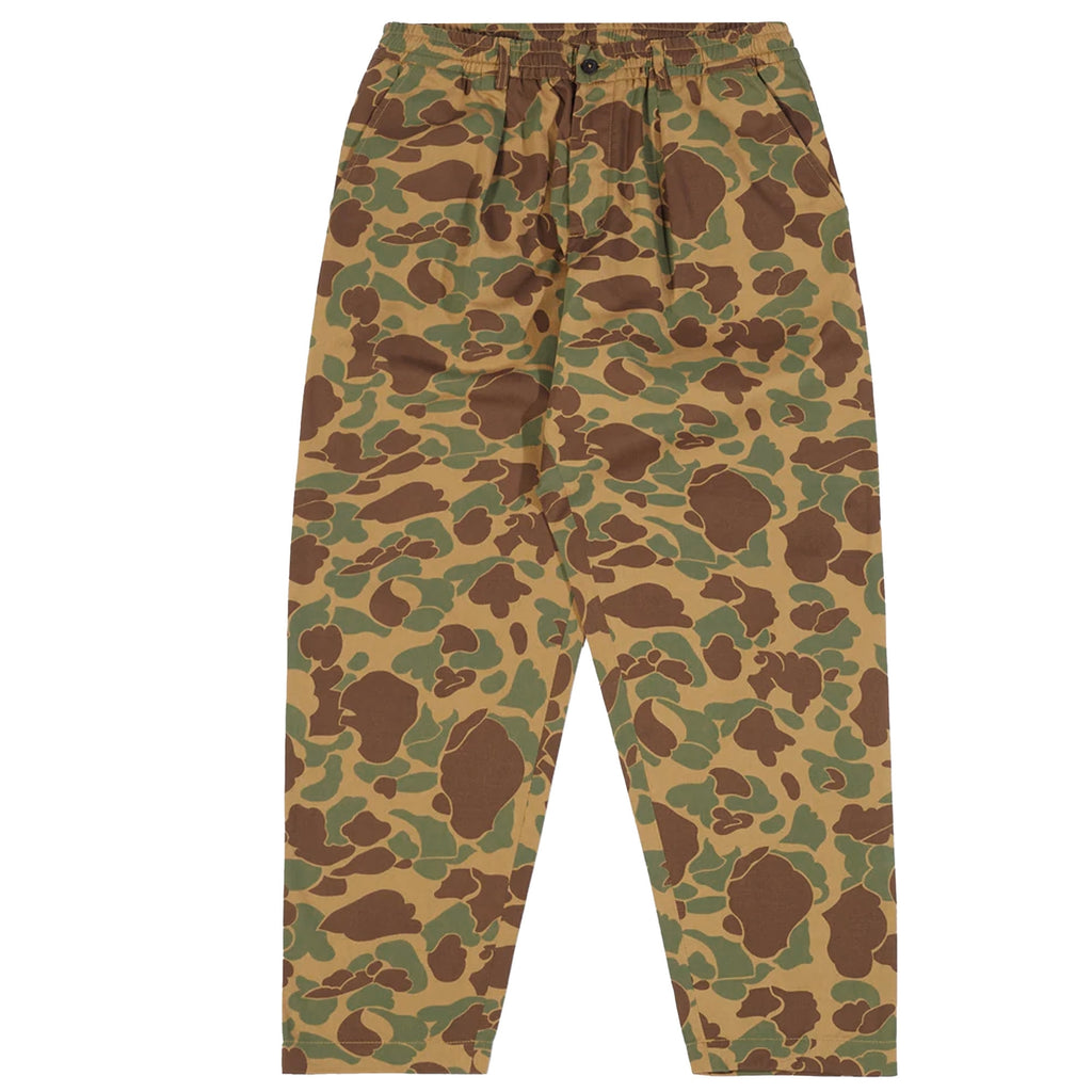 Universal Works Pleated Track Pant - Sand Camo
