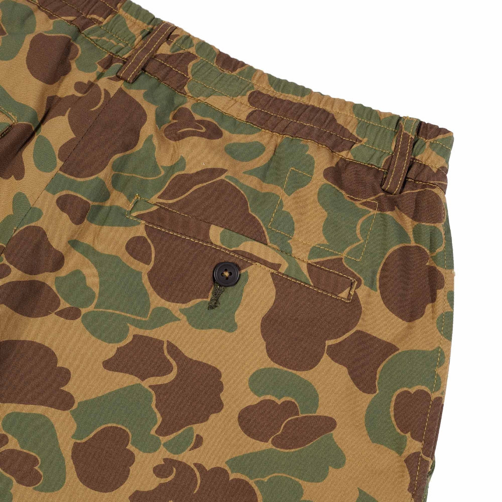 Universal Works Pleated Track Pant - Sand Camo