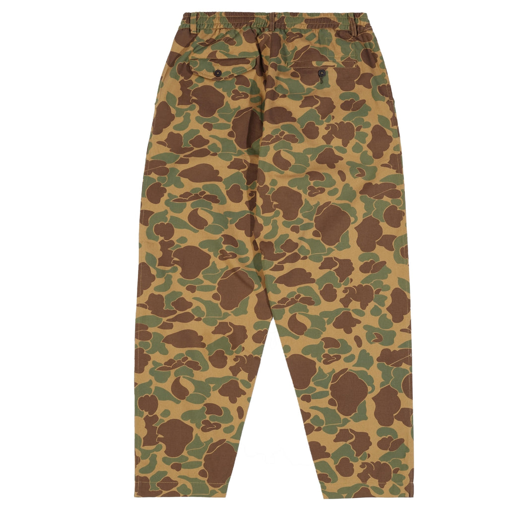 Universal Works Pleated Track Pant - Sand Camo