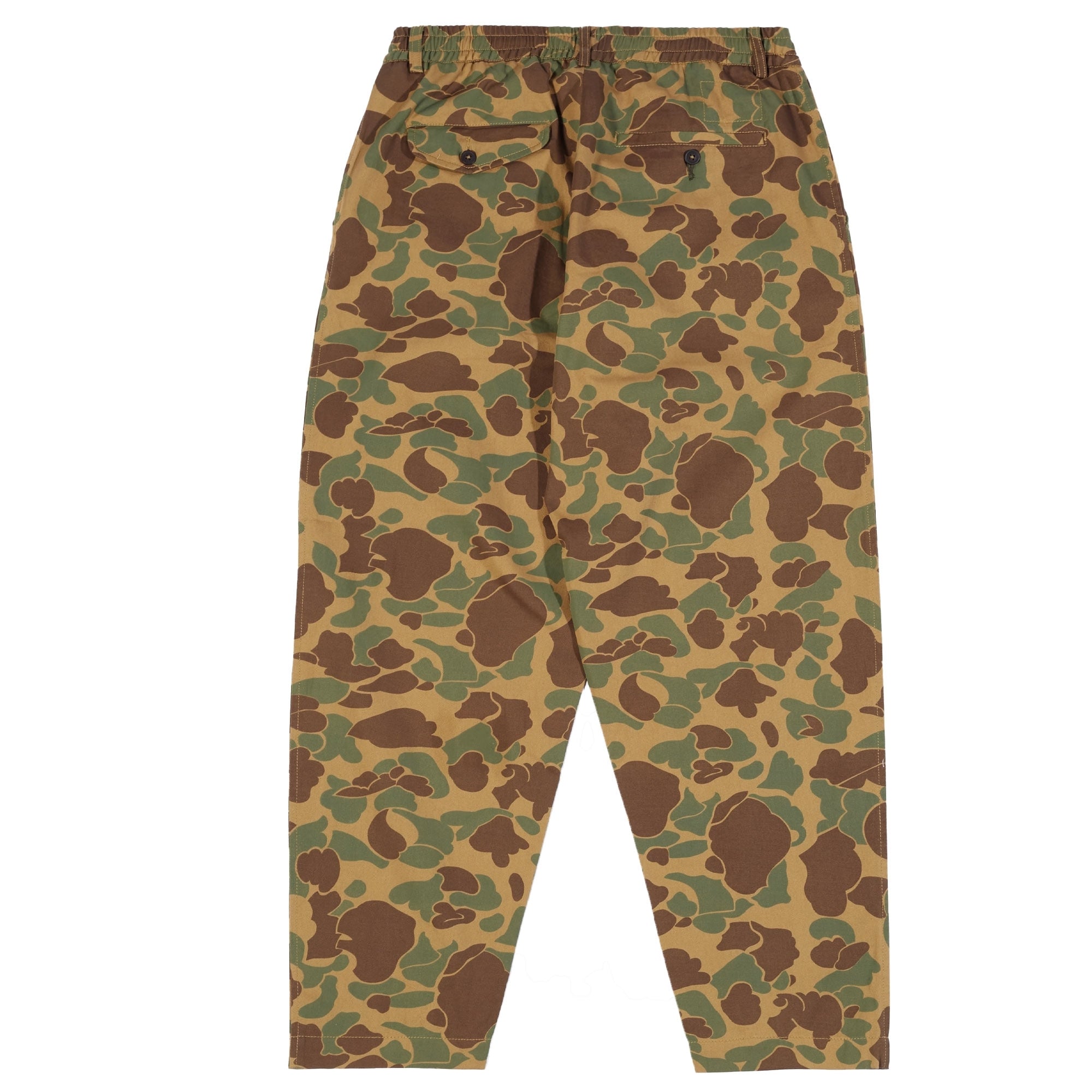 Universal Works Pleated Track Pant - Sand Camo