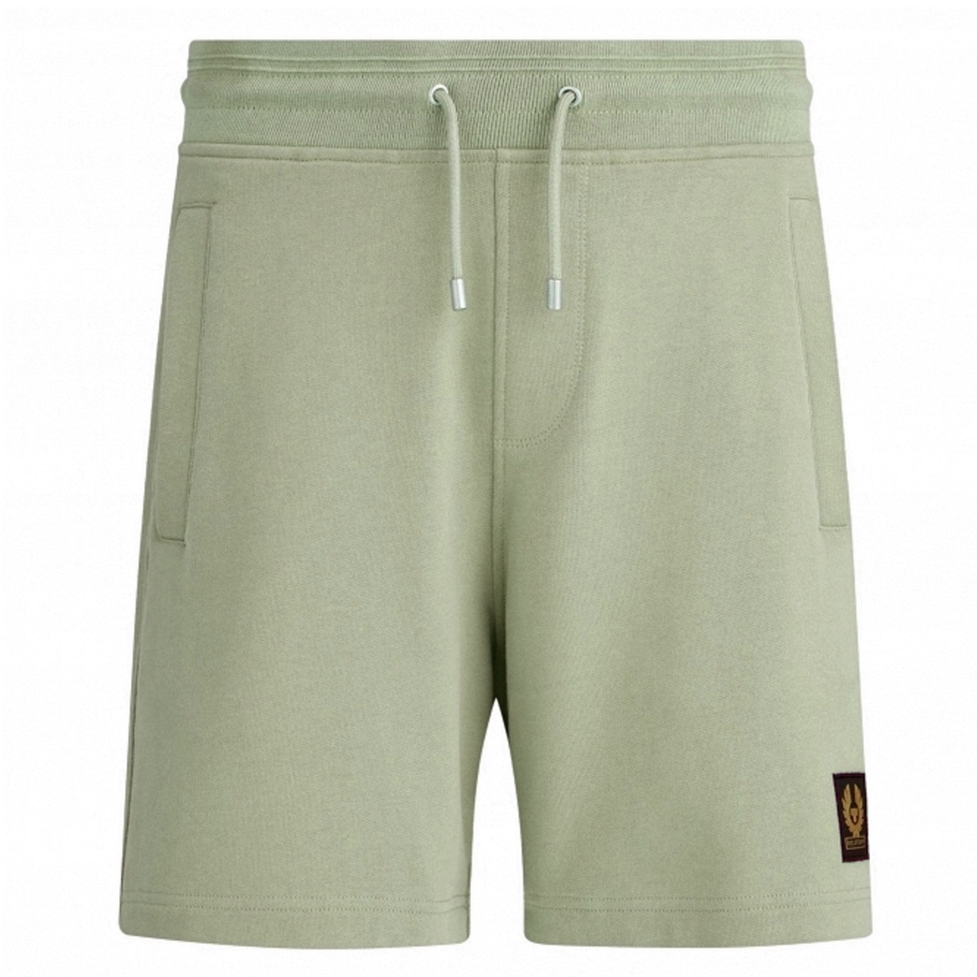Belstaff Cotton Fleece Sweatshorts - Laurel Green