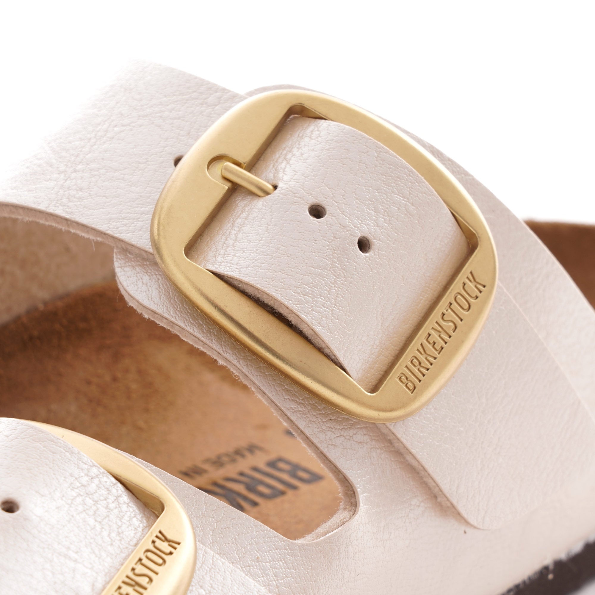 Birkenstock Womens Arizona Big Buckle - Graceful Pearl White