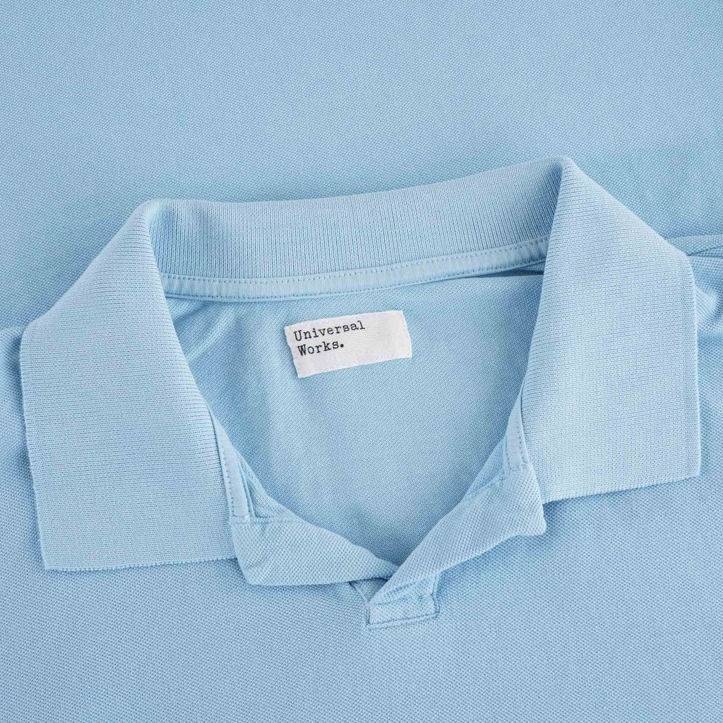 Universal Works Vacation Polo - Pale Blue